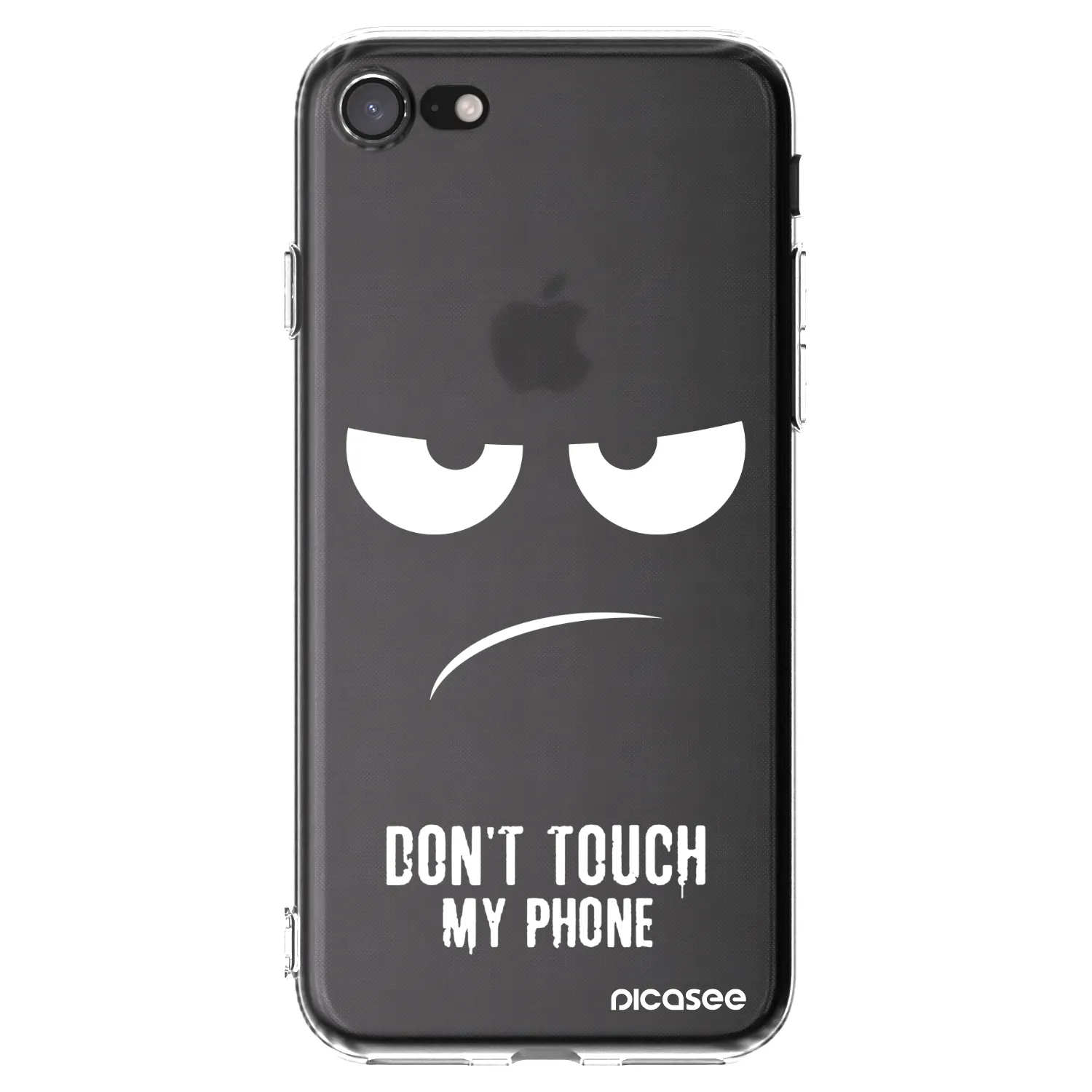 Picasee διαφανής θήκη σιλικόνης Apple iPhone SE 2022 - Don't Touch My Phone
