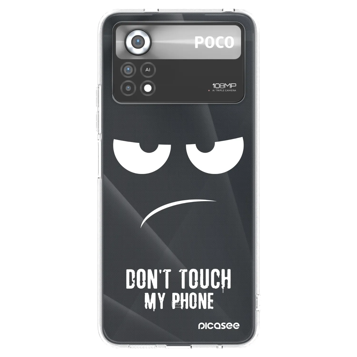 Picasee διαφανής θήκη σιλικόνης Xiaomi Poco X4 Pro 5G - Don't Touch My Phone