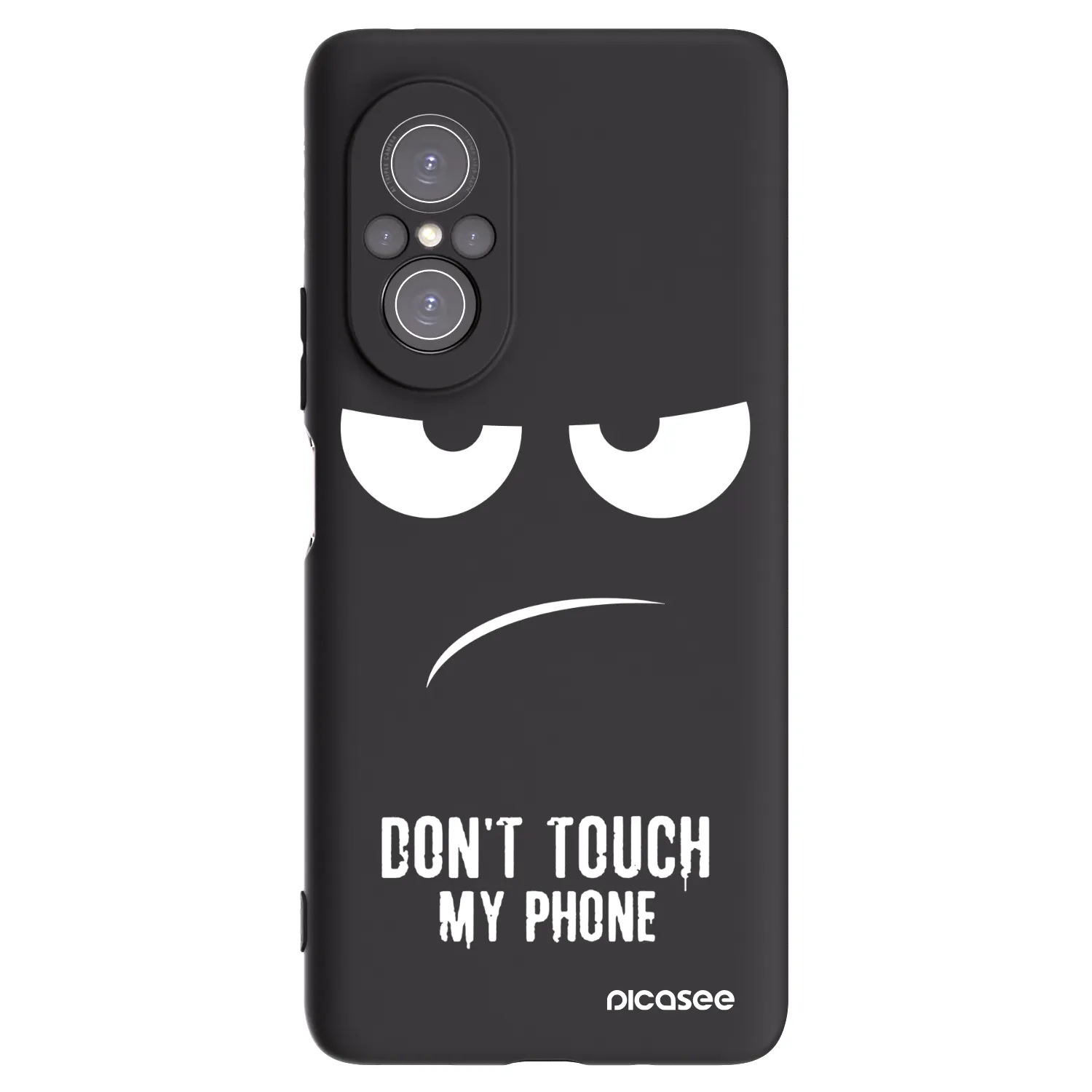 Picasee Μαύρη θήκη σιλικόνης για Huawei Nova 9 SE - Don't Touch My Phone