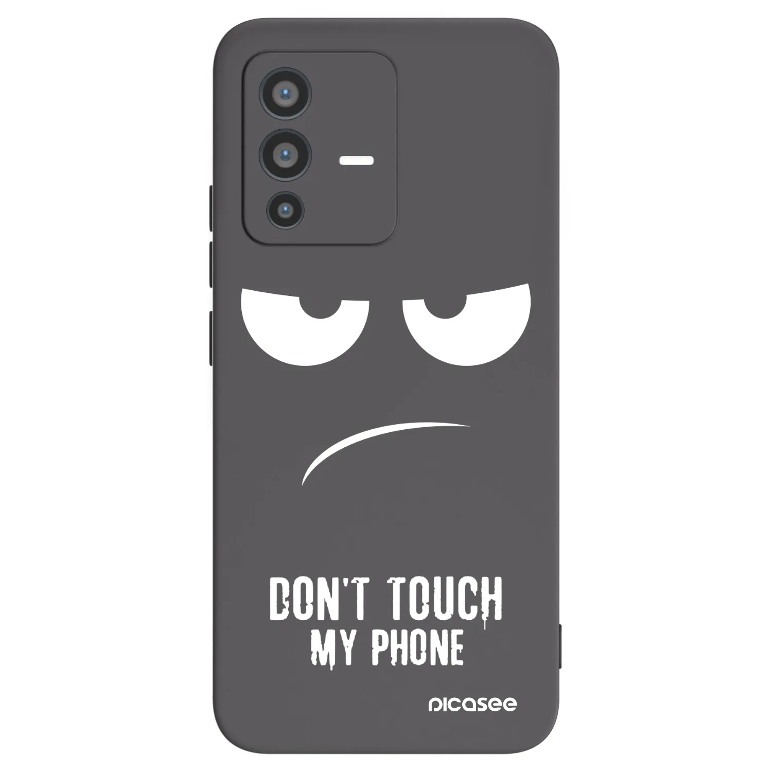 Picasee Μαύρη θήκη σιλικόνης για Vivo V23 5G - Don't Touch My Phone