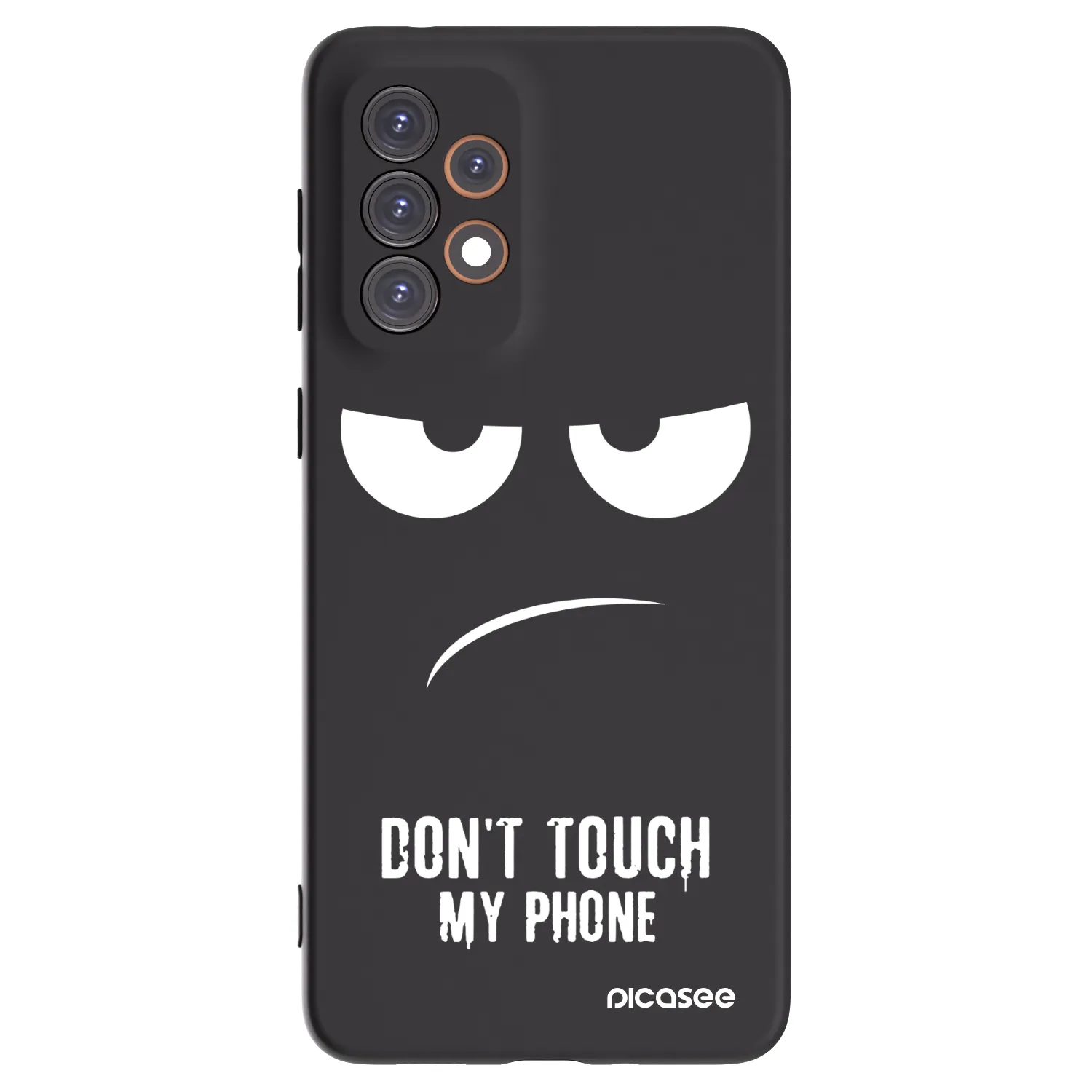 Picasee Μαύρη θήκη σιλικόνης για Samsung Galaxy A33 5G A336 - Don't Touch My Phone