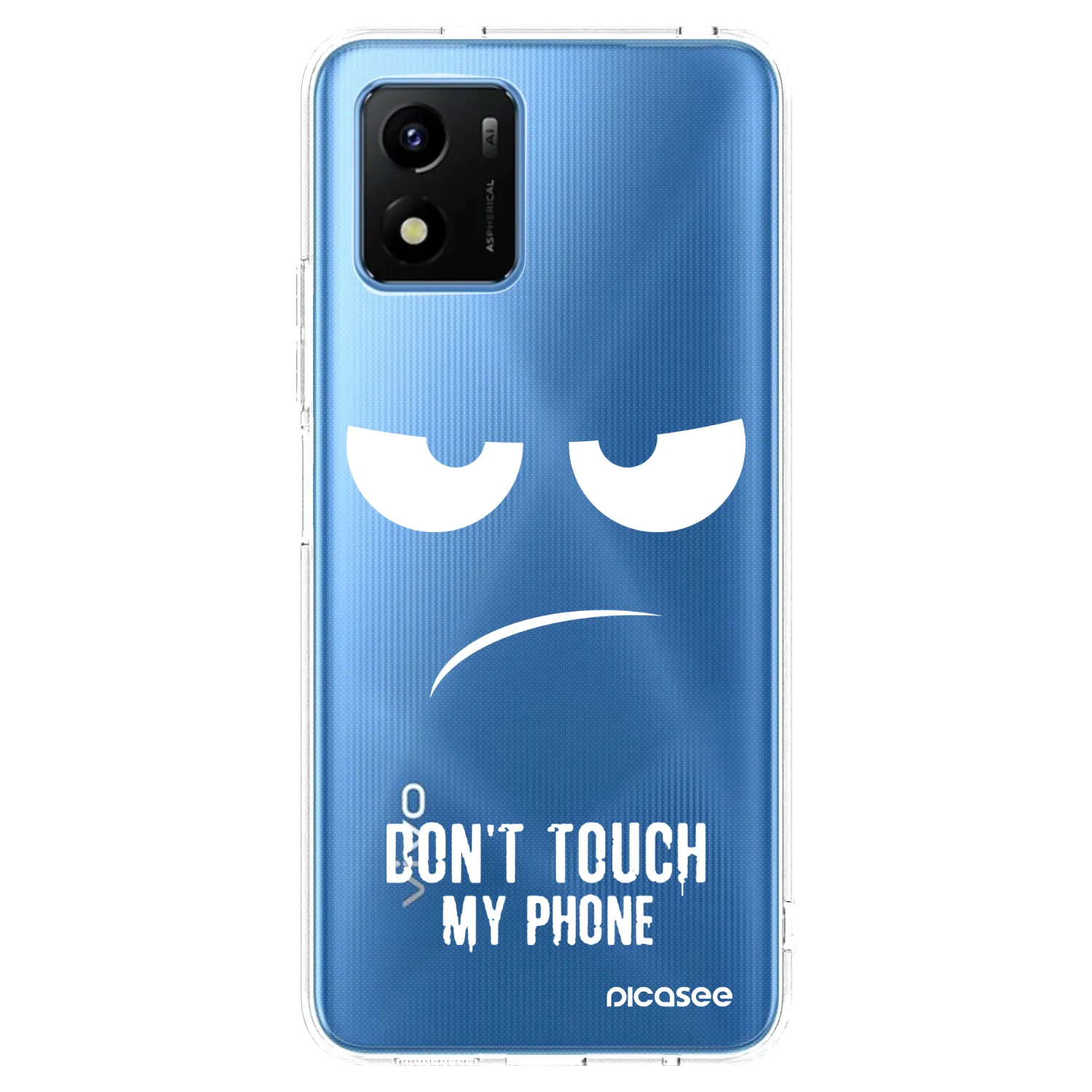 Picasee διαφανής θήκη σιλικόνης Vivo Y01 - Don't Touch My Phone