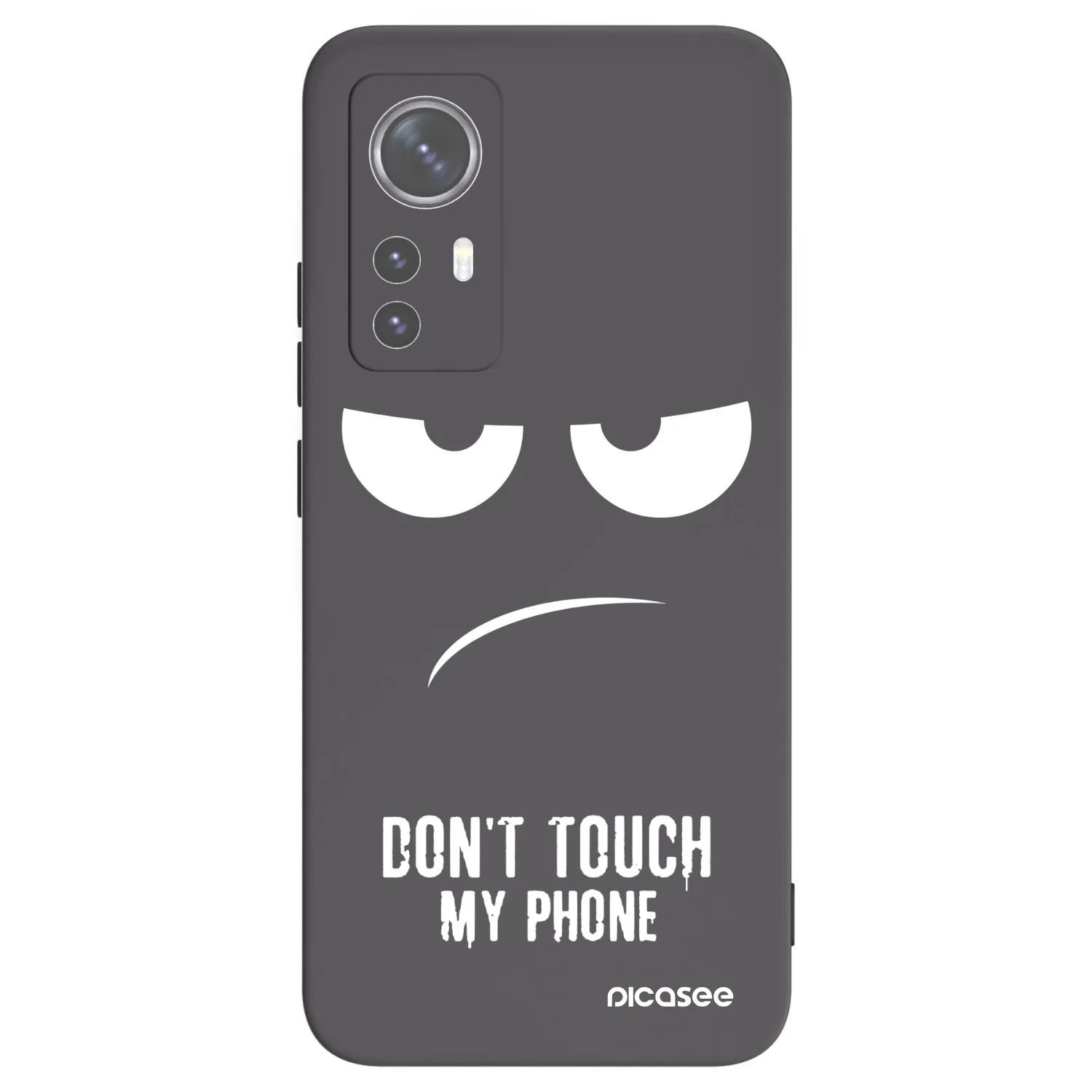Picasee Μαύρη θήκη σιλικόνης για Xiaomi 12X - Don't Touch My Phone