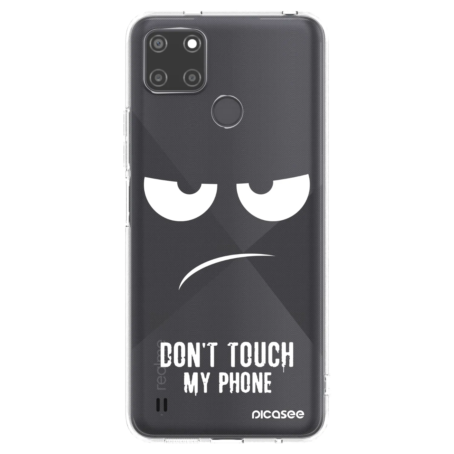 Picasee διαφανής θήκη σιλικόνης Realme C21Y - Don't Touch My Phone