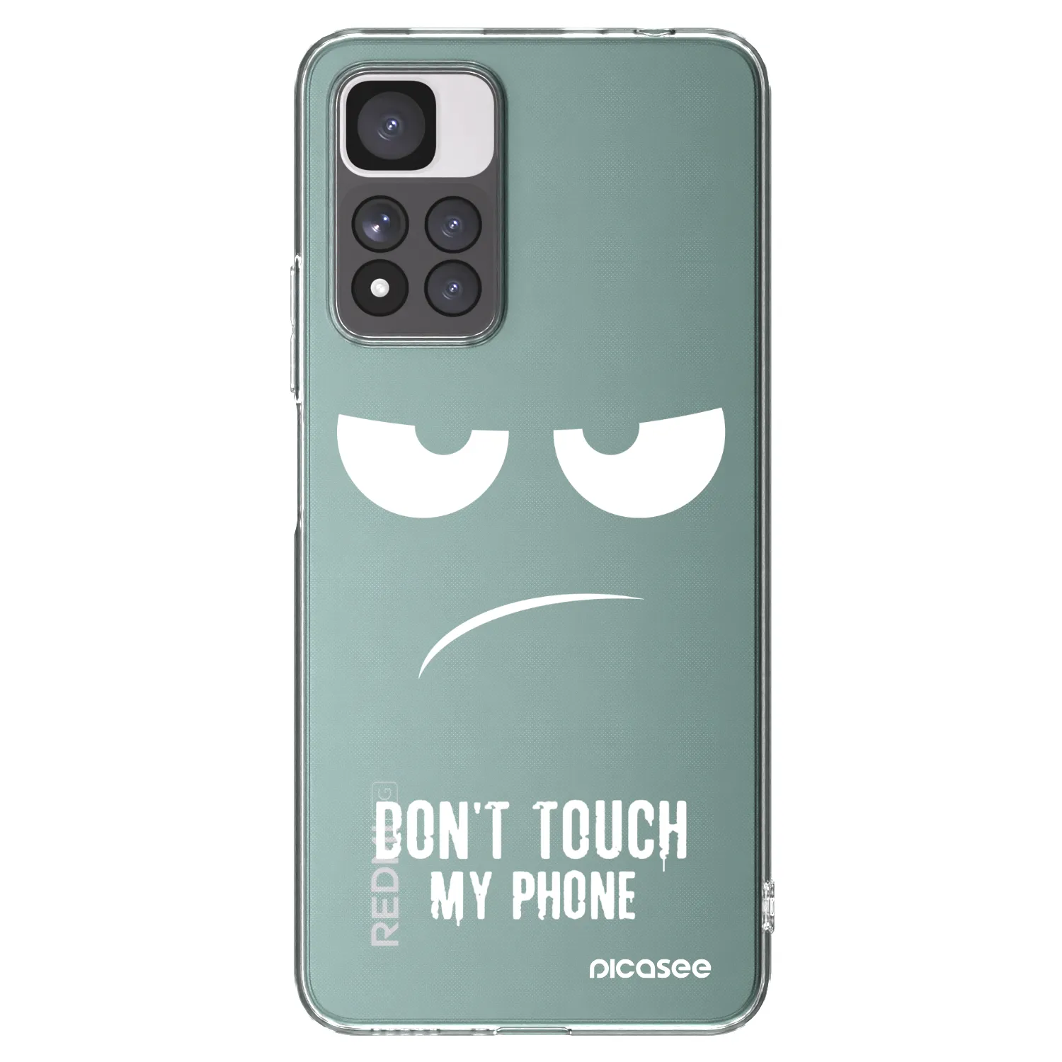 Picasee διαφανής θήκη σιλικόνης Xiaomi Redmi Note 11 Pro+ 5G - Don't Touch My Phone