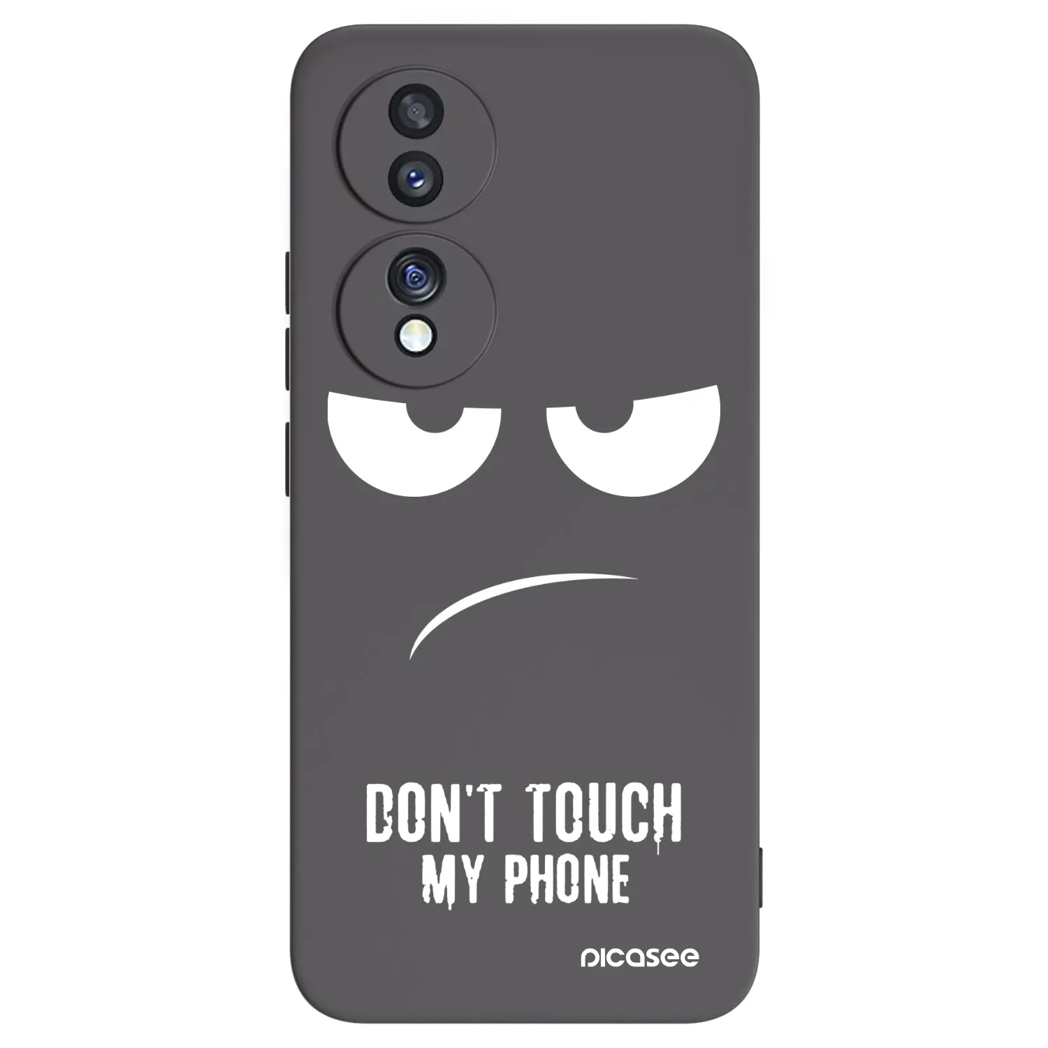 Picasee Μαύρη θήκη σιλικόνης για Honor 70 - Don't Touch My Phone