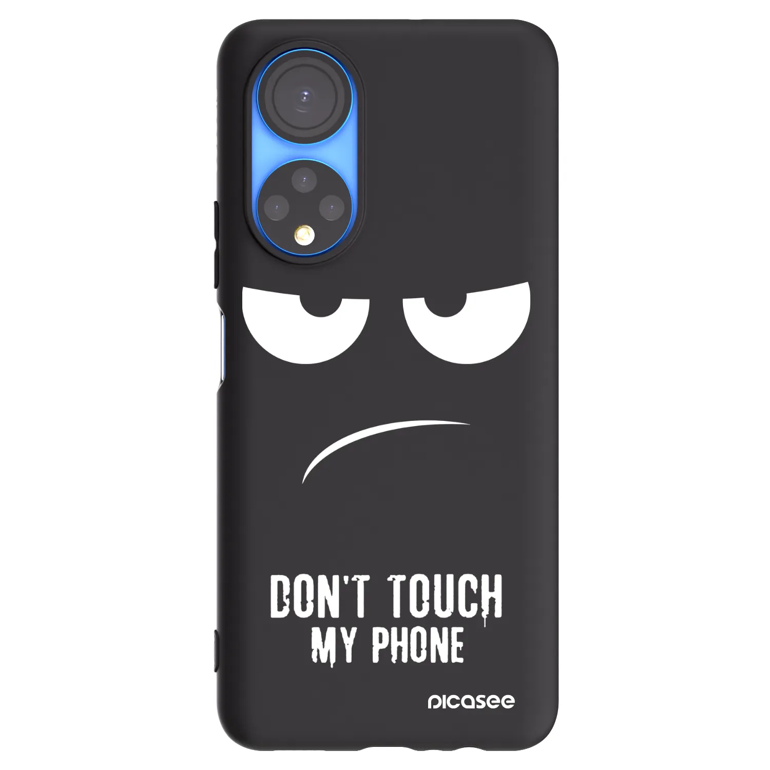 Picasee Μαύρη θήκη σιλικόνης για Honor X7 - Don't Touch My Phone