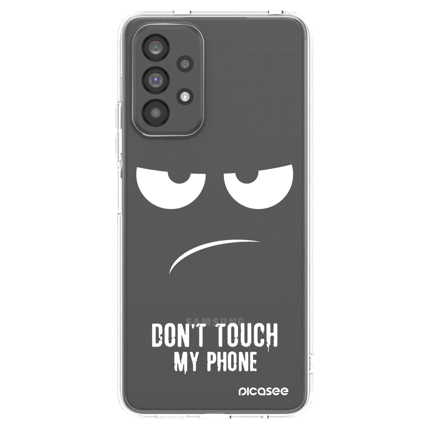Picasee διαφανής θήκη σιλικόνης Samsung Galaxy A73 5G - Don't Touch My Phone