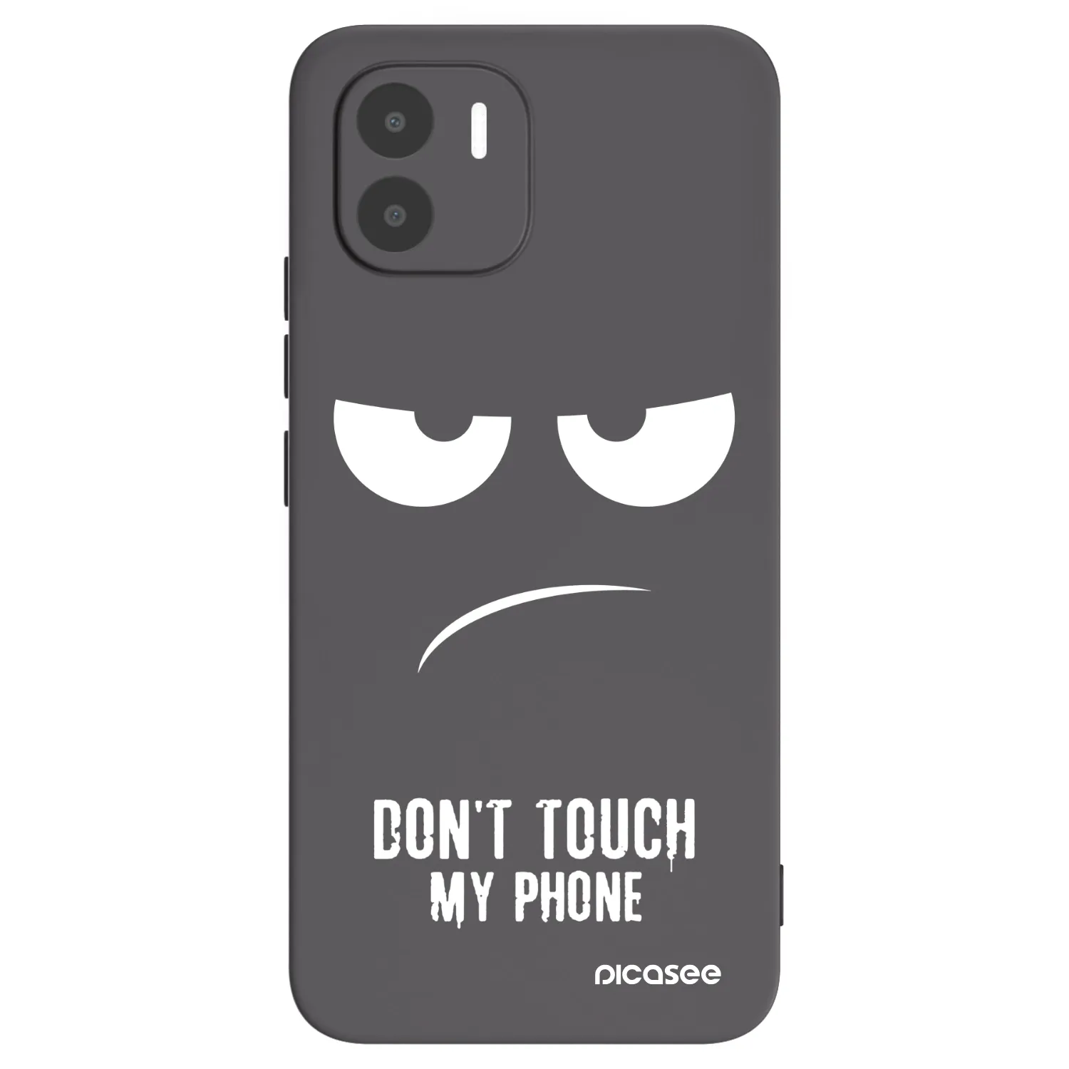 Picasee Μαύρη θήκη σιλικόνης για Xiaomi Redmi A1 - Don't Touch My Phone