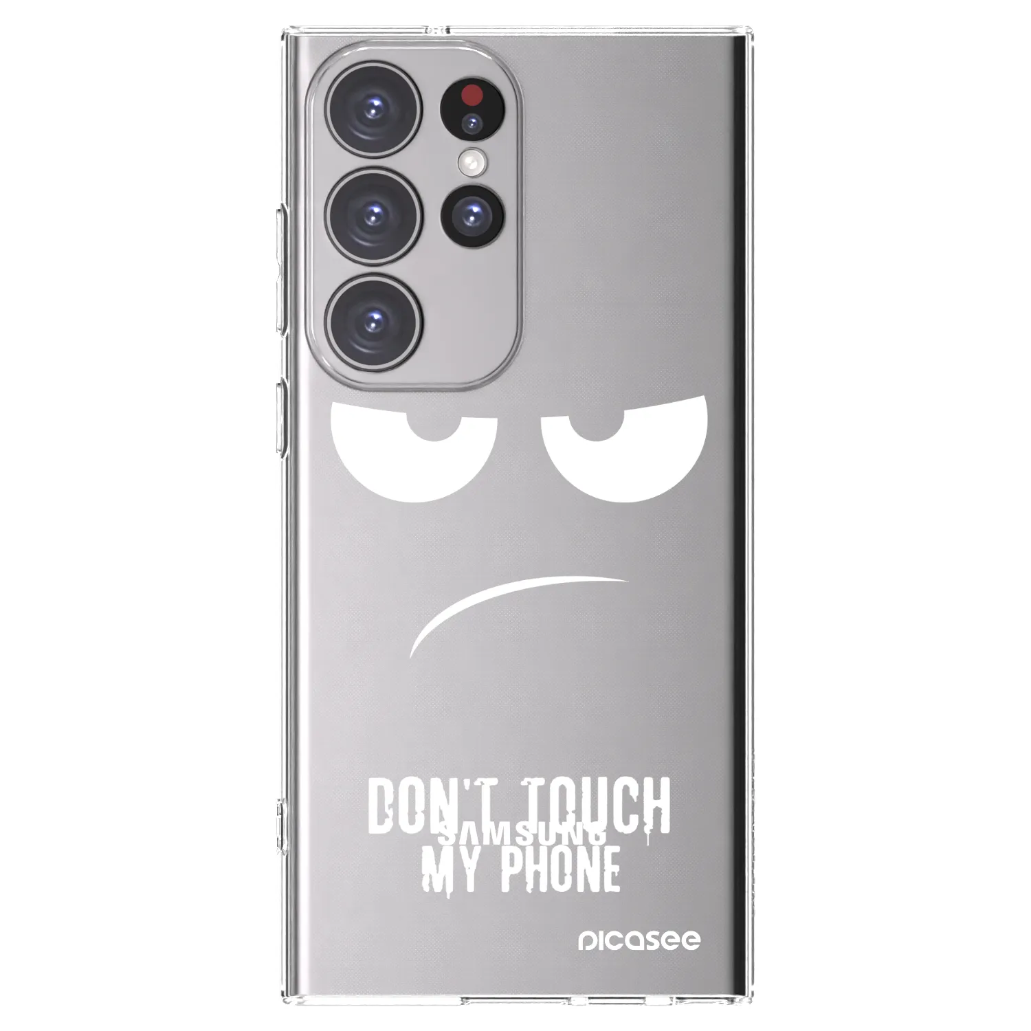 Picasee διαφανής θήκη σιλικόνης Samsung Galaxy S23 Ultra 5G - Don't Touch My Phone