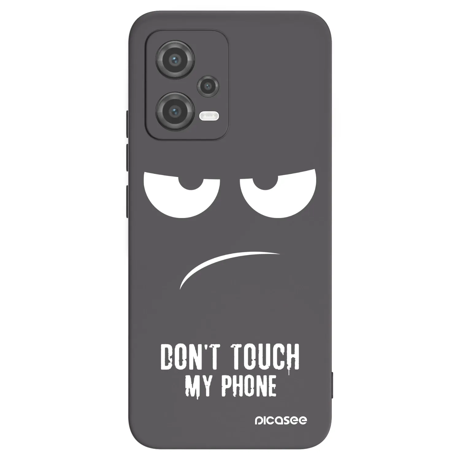 Picasee Μαύρη θήκη σιλικόνης για Xiaomi Poco X5 - Don't Touch My Phone