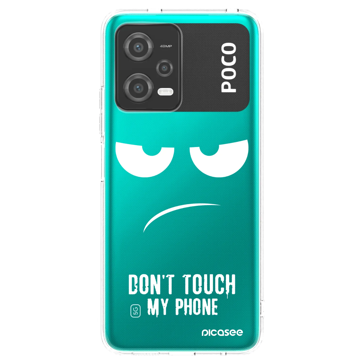 Picasee διαφανής θήκη σιλικόνης Xiaomi Poco X5 - Don't Touch My Phone