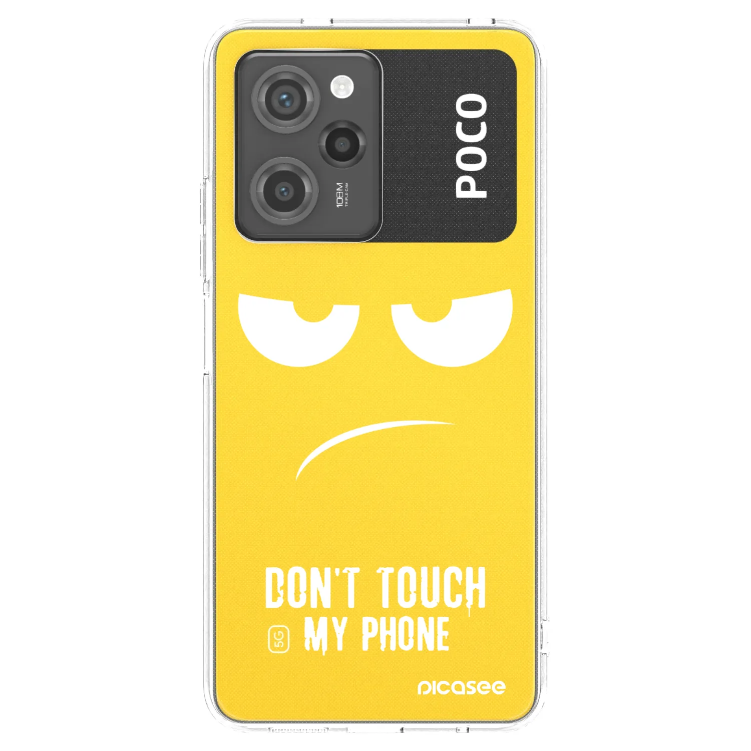 Picasee διαφανής θήκη σιλικόνης Xiaomi Poco X5 Pro - Don't Touch My Phone