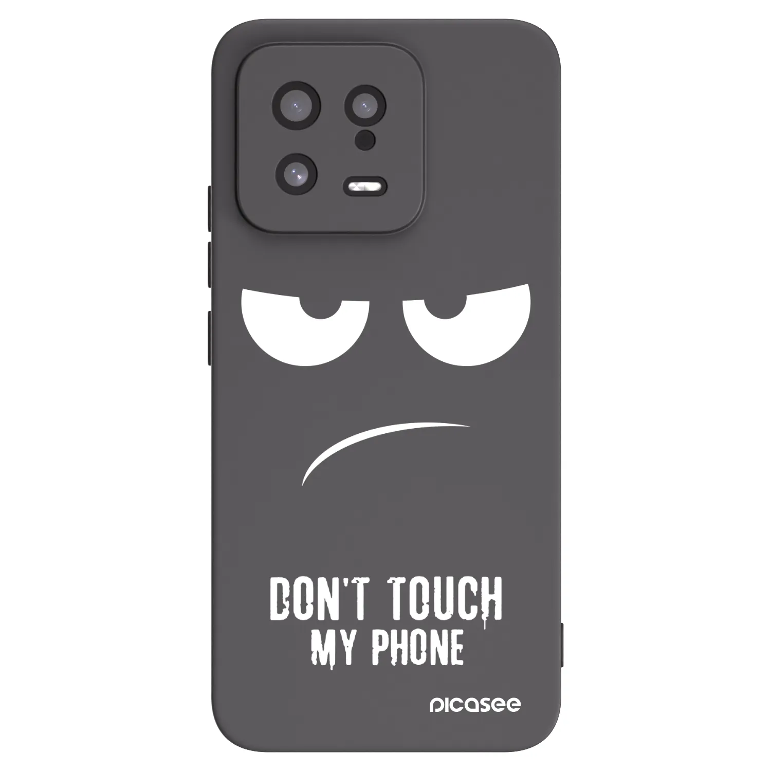 Picasee Μαύρη θήκη σιλικόνης για Xiaomi 13 - Don't Touch My Phone