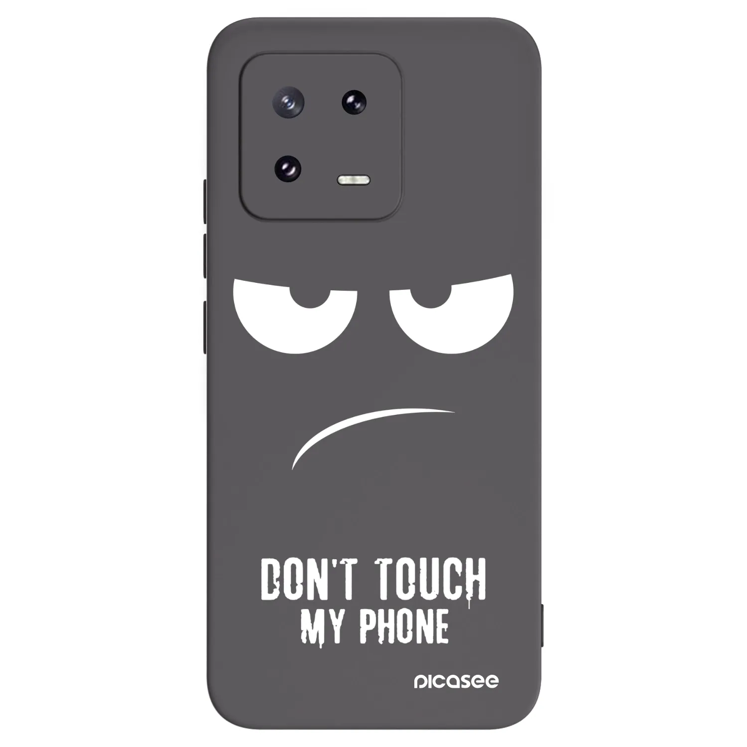 Picasee Μαύρη θήκη σιλικόνης για Xiaomi 13 Pro - Don't Touch My Phone