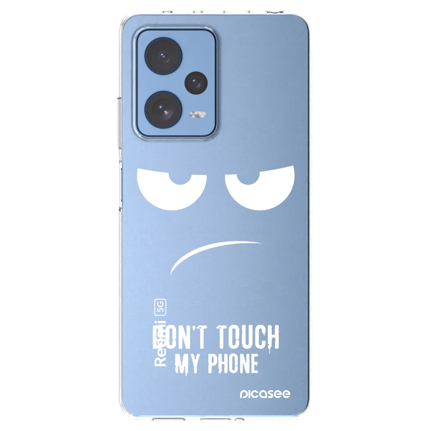 Picasee διαφανής θήκη σιλικόνης Xiaomi Redmi Note 12 Pro 5G - Don't Touch My Phone