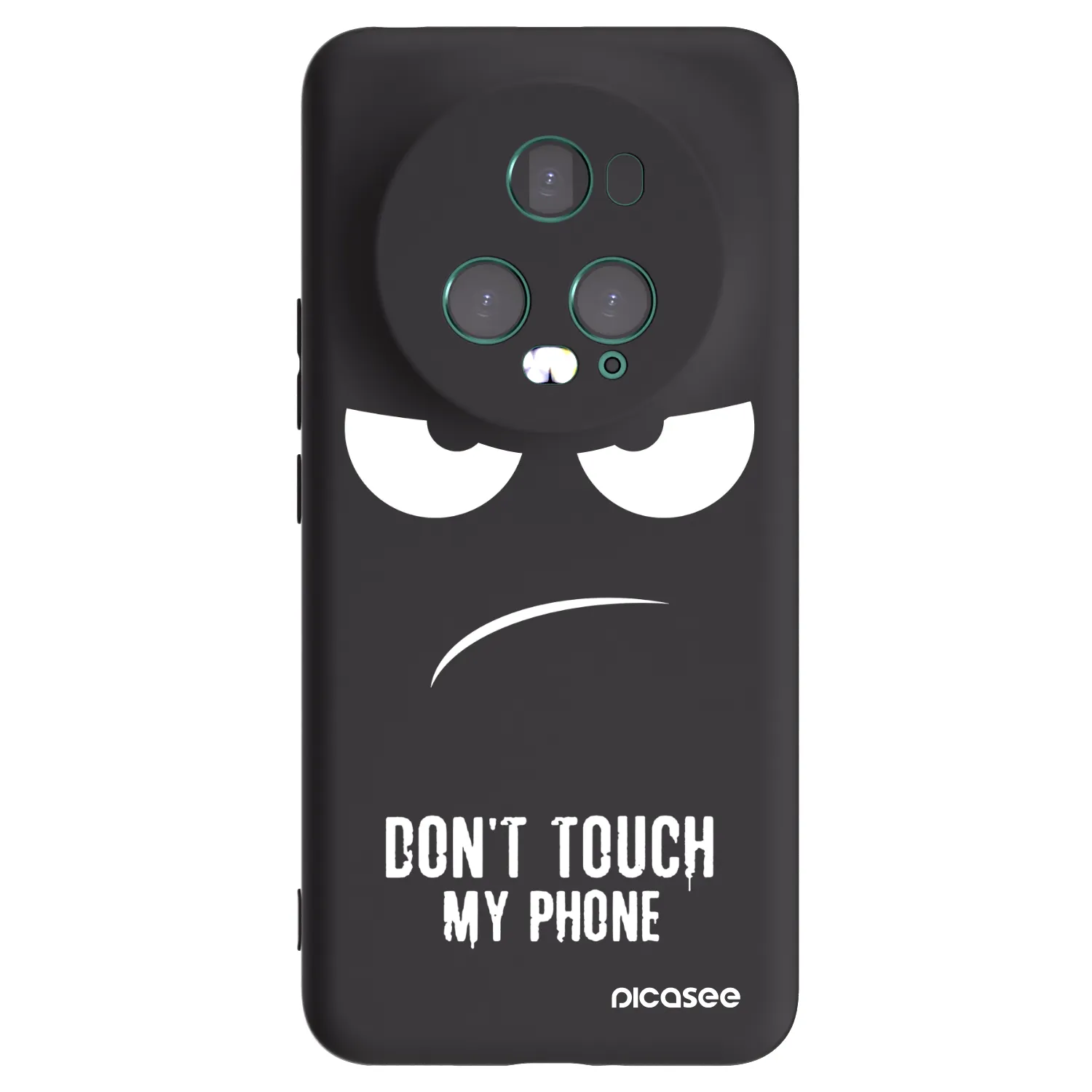 Picasee Μαύρη θήκη σιλικόνης για Honor Magic5 Pro - Don't Touch My Phone