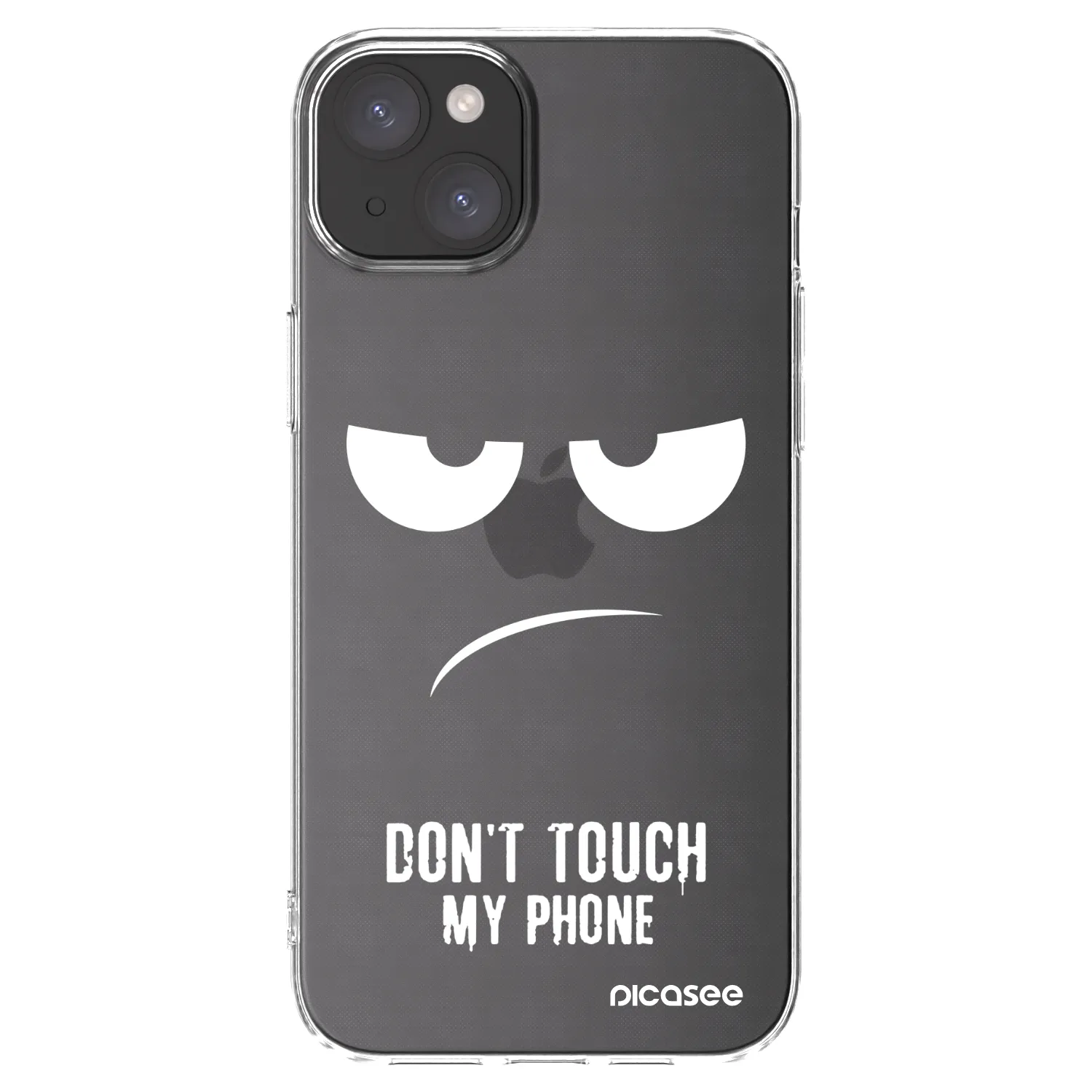 Picasee διαφανής θήκη σιλικόνης Apple iPhone 15 Plus - Don't Touch My Phone