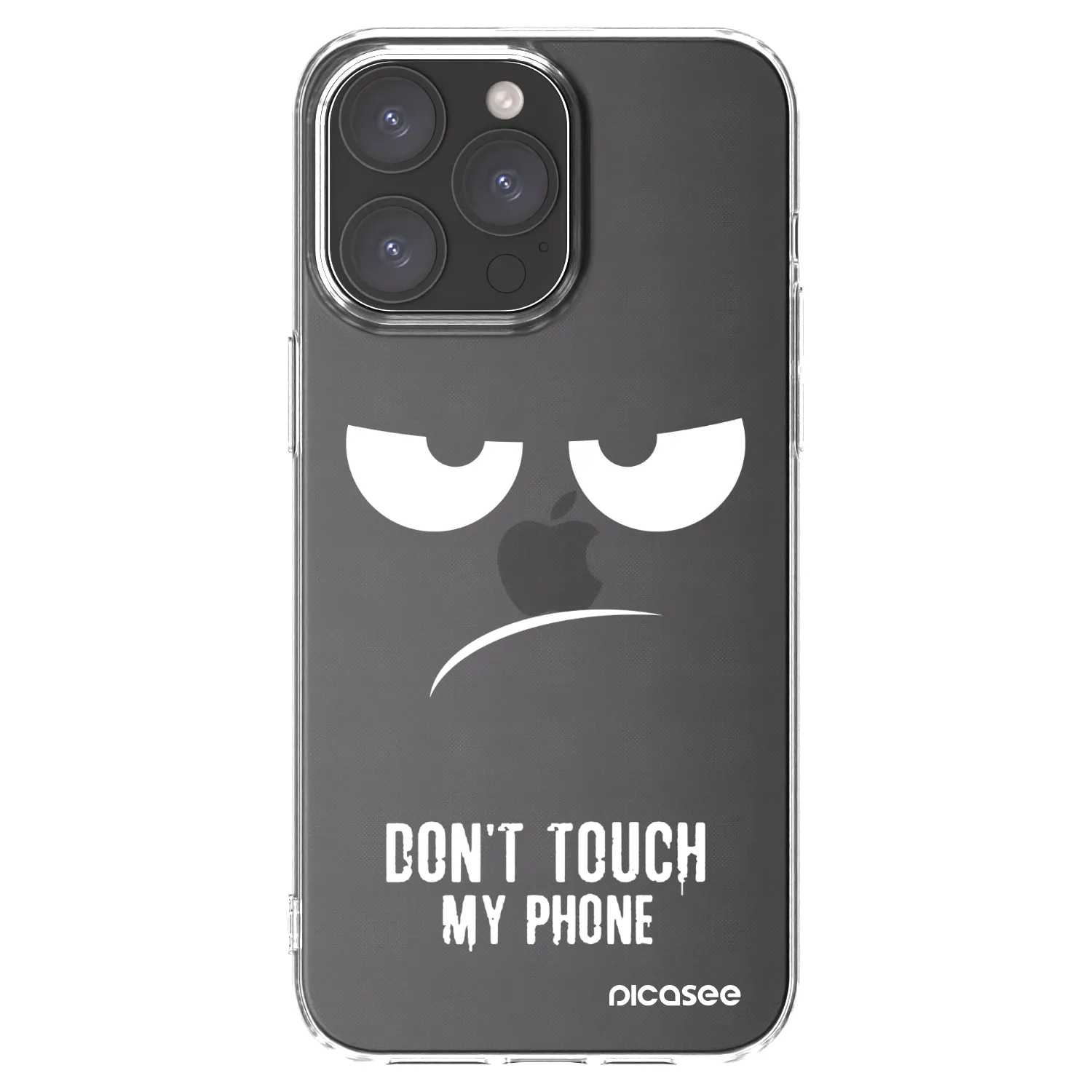 Picasee διαφανής θήκη σιλικόνης Apple iPhone 15 Pro Max - Don't Touch My Phone