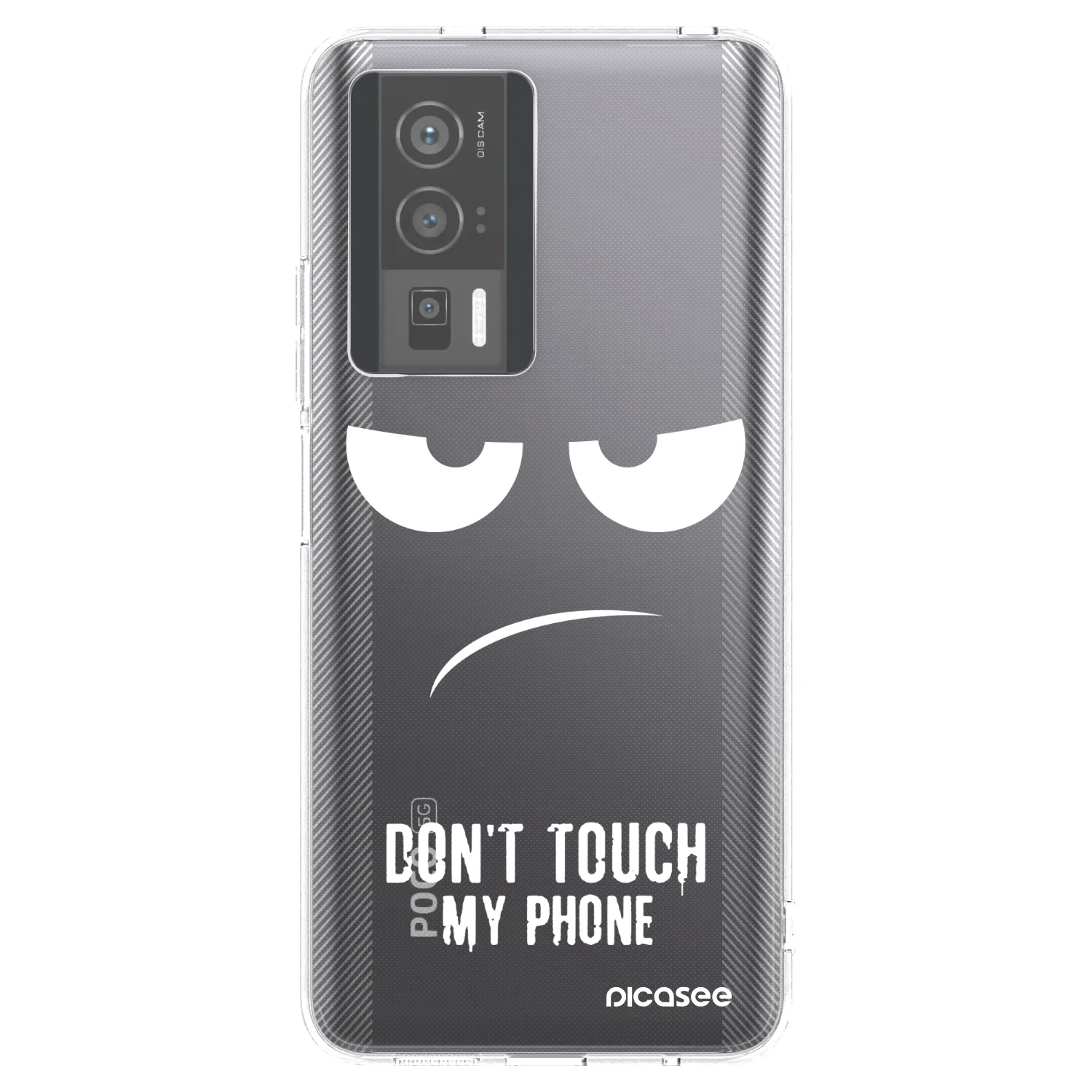 Picasee διαφανής θήκη σιλικόνης Xiaomi Poco F5 Pro 5G - Don't Touch My Phone