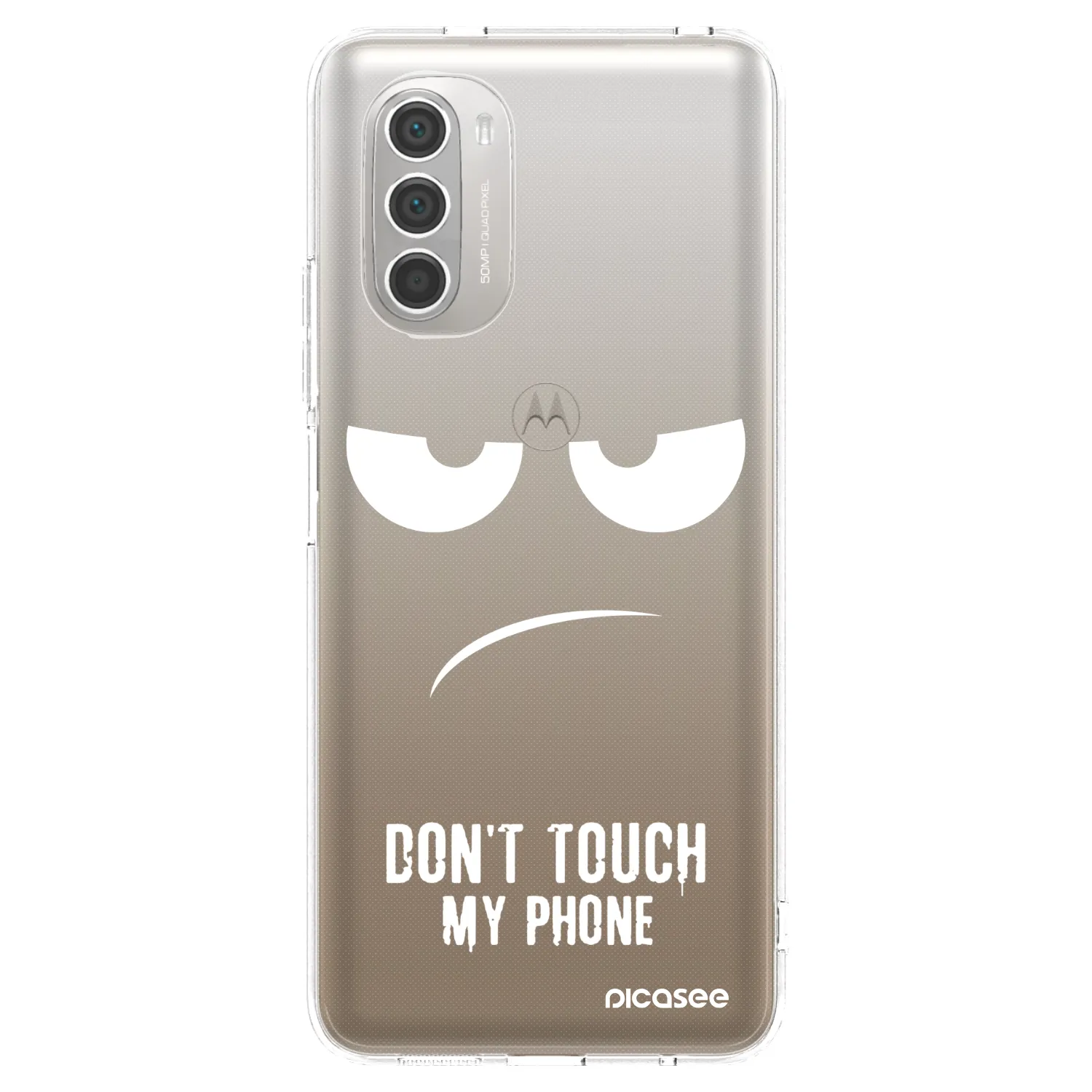 Picasee διαφανής θήκη σιλικόνης Motorola Moto G51 - Don't Touch My Phone