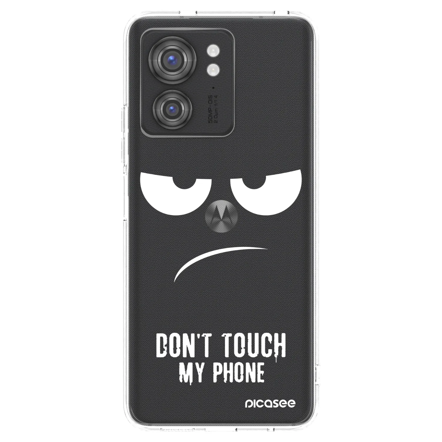 Picasee διαφανής θήκη σιλικόνης Motorola Edge 40 - Don't Touch My Phone
