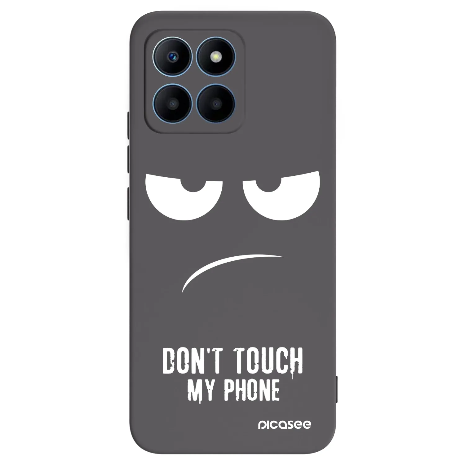 Picasee Μαύρη θήκη σιλικόνης για Honor 70 Lite - Don't Touch My Phone