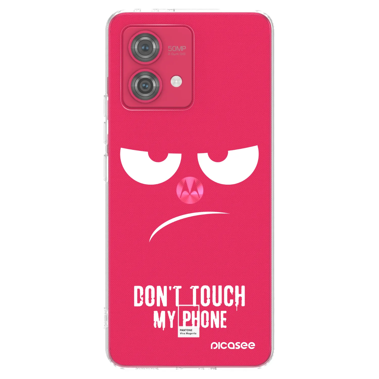 Picasee διαφανής θήκη σιλικόνης Motorola Moto G84 5G - Don't Touch My Phone
