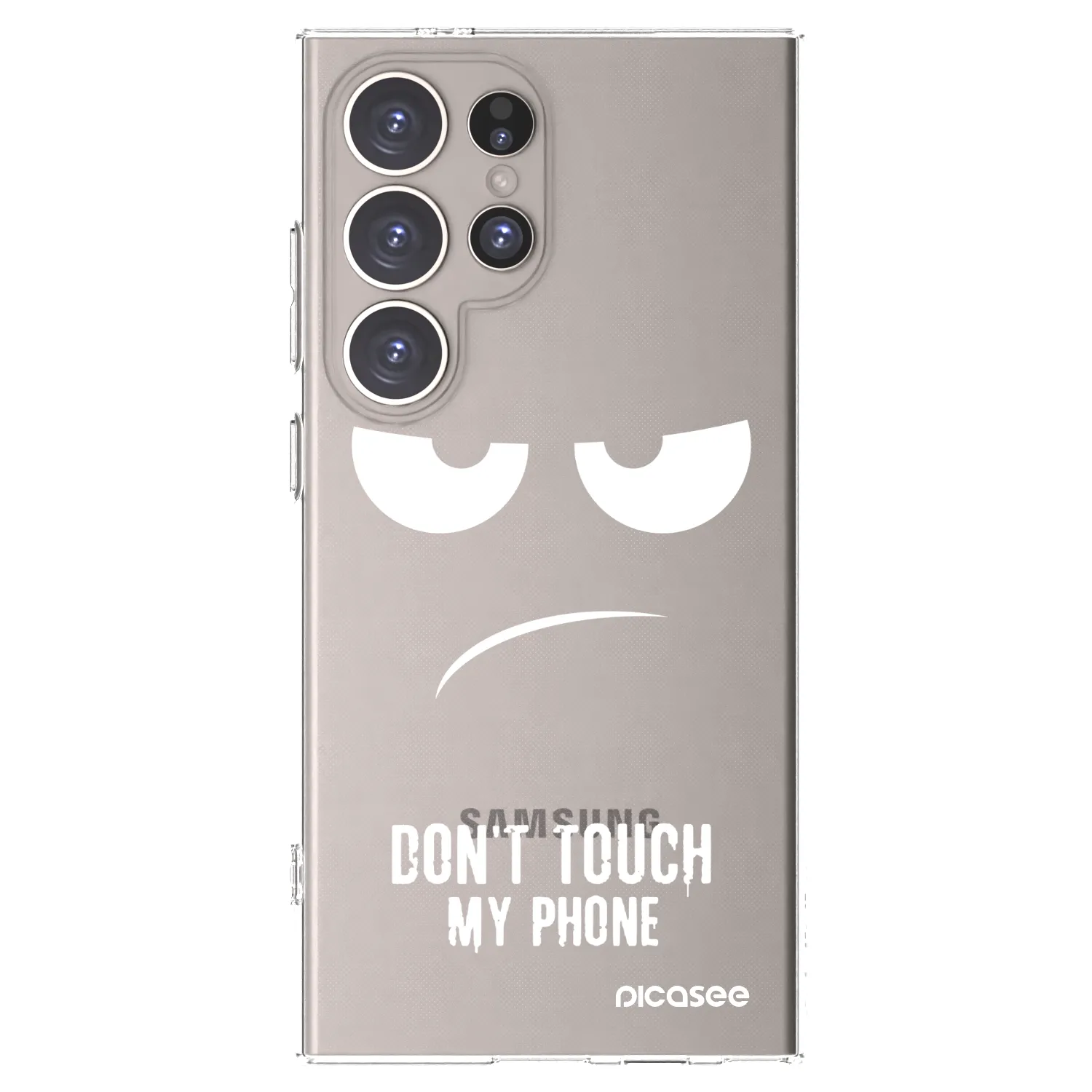 Picasee διαφανής θήκη σιλικόνης Samsung Galaxy S24 Ultra S928B 5G - Don't Touch My Phone