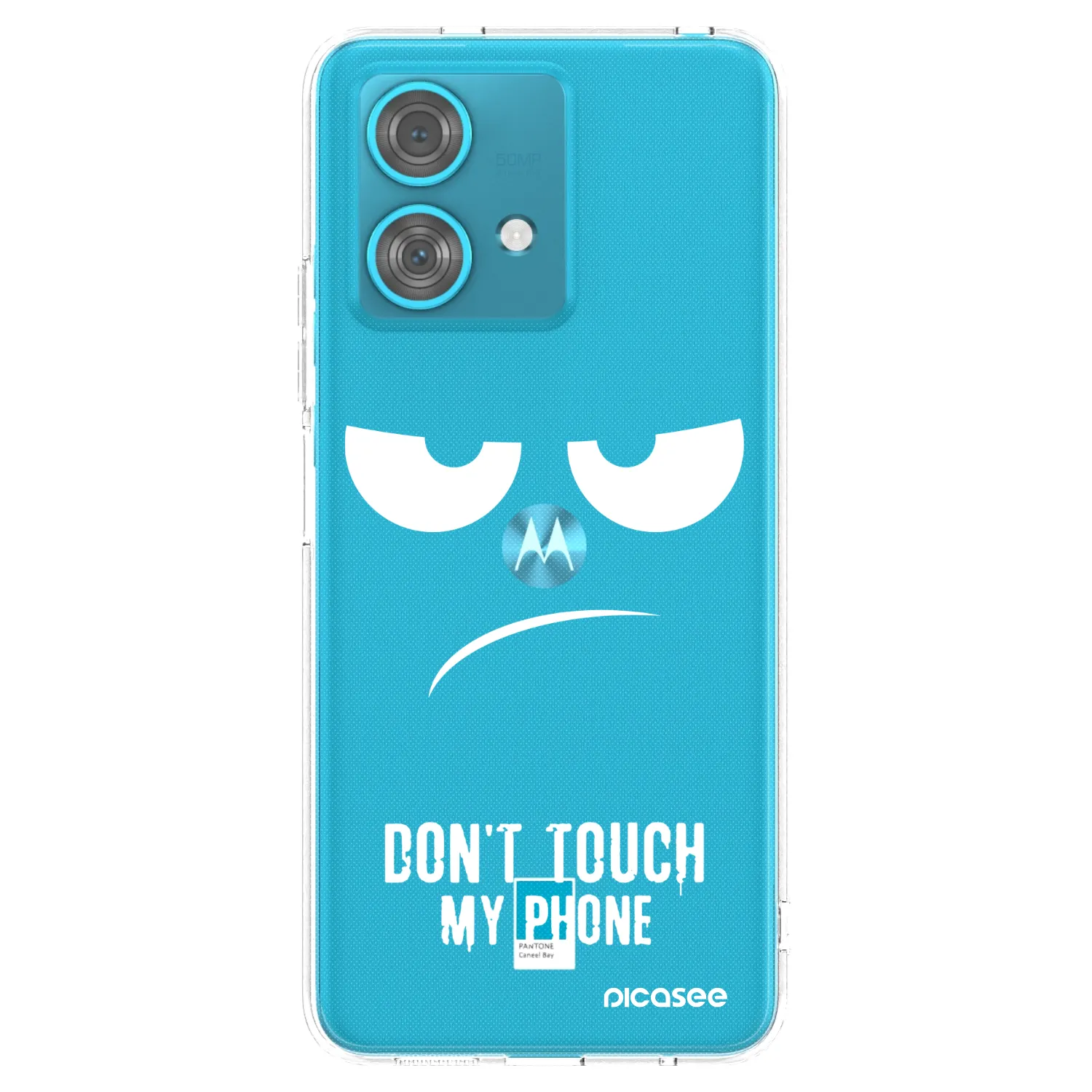 Picasee διαφανής θήκη σιλικόνης Motorola Edge 40 Neo - Don't Touch My Phone