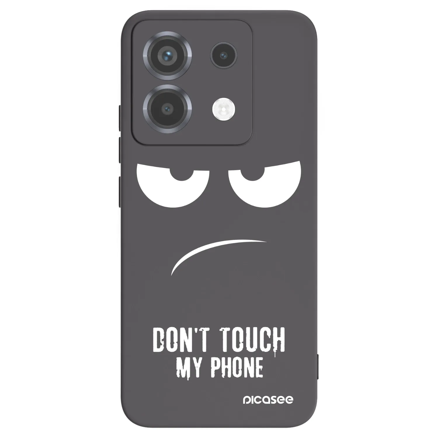 Picasee Μαύρη θήκη σιλικόνης για Xiaomi Poco X6 - Don't Touch My Phone