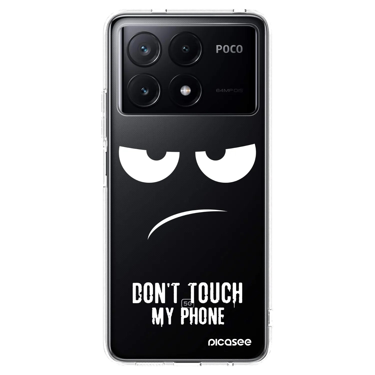 Picasee διαφανής θήκη σιλικόνης Xiaomi Poco X6 Pro - Don't Touch My Phone