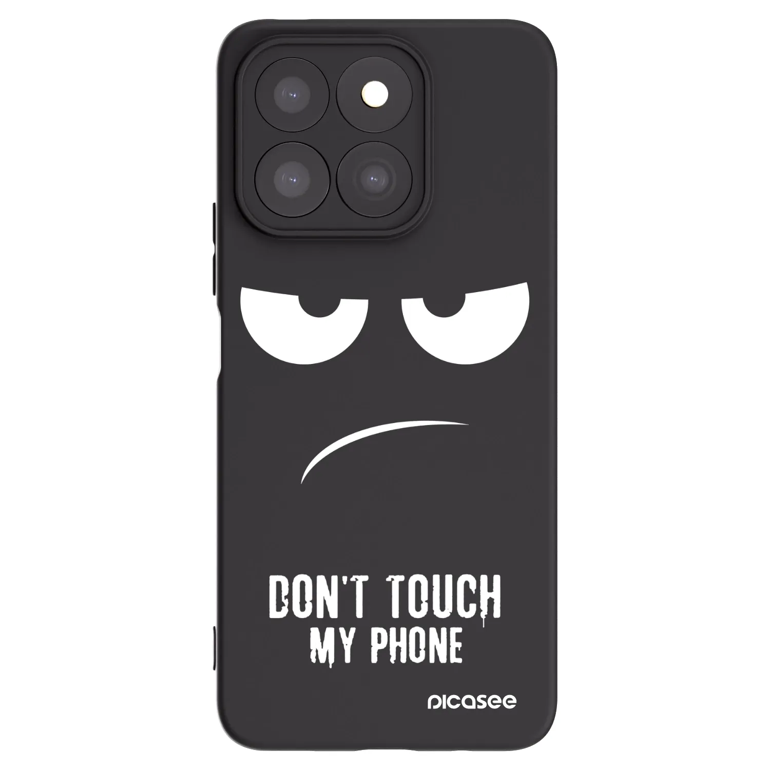 Picasee Μαύρη θήκη σιλικόνης για Honor X8b - Don't Touch My Phone