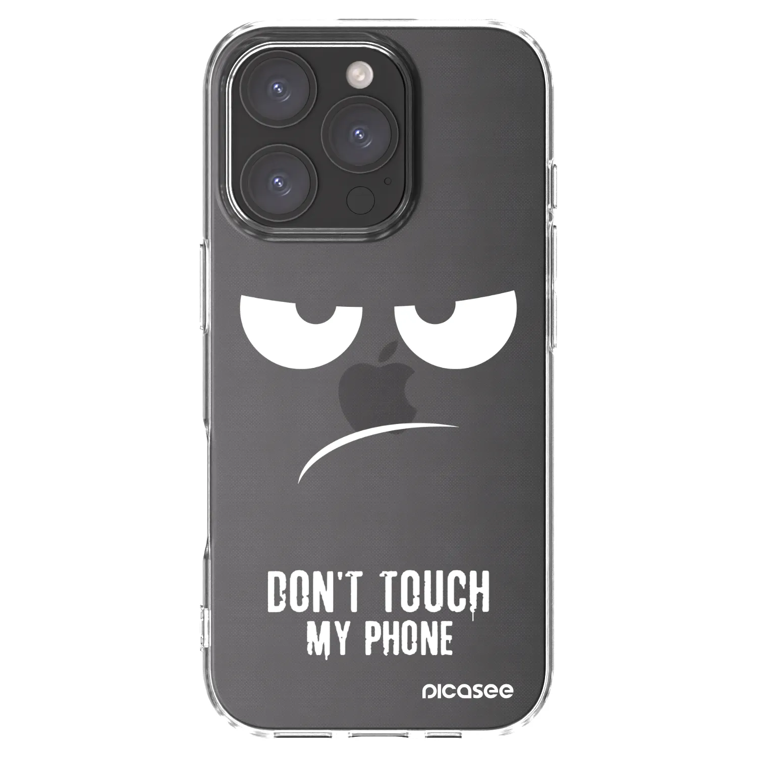 Picasee διαφανής θήκη σιλικόνης Apple iPhone 16 Pro - Don't Touch My Phone