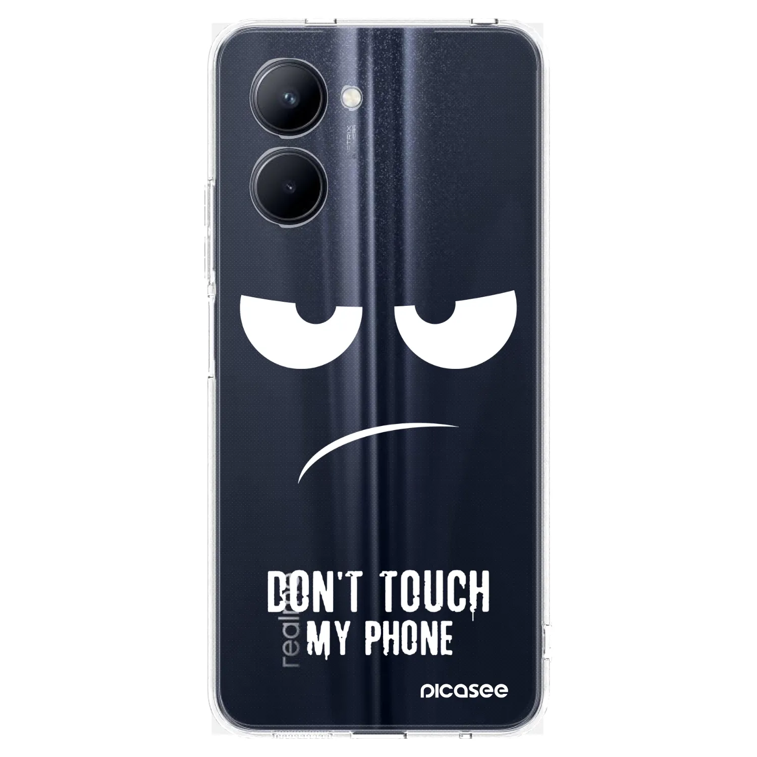 Picasee διαφανής θήκη σιλικόνης Realme C33 (2023) - Don't Touch My Phone