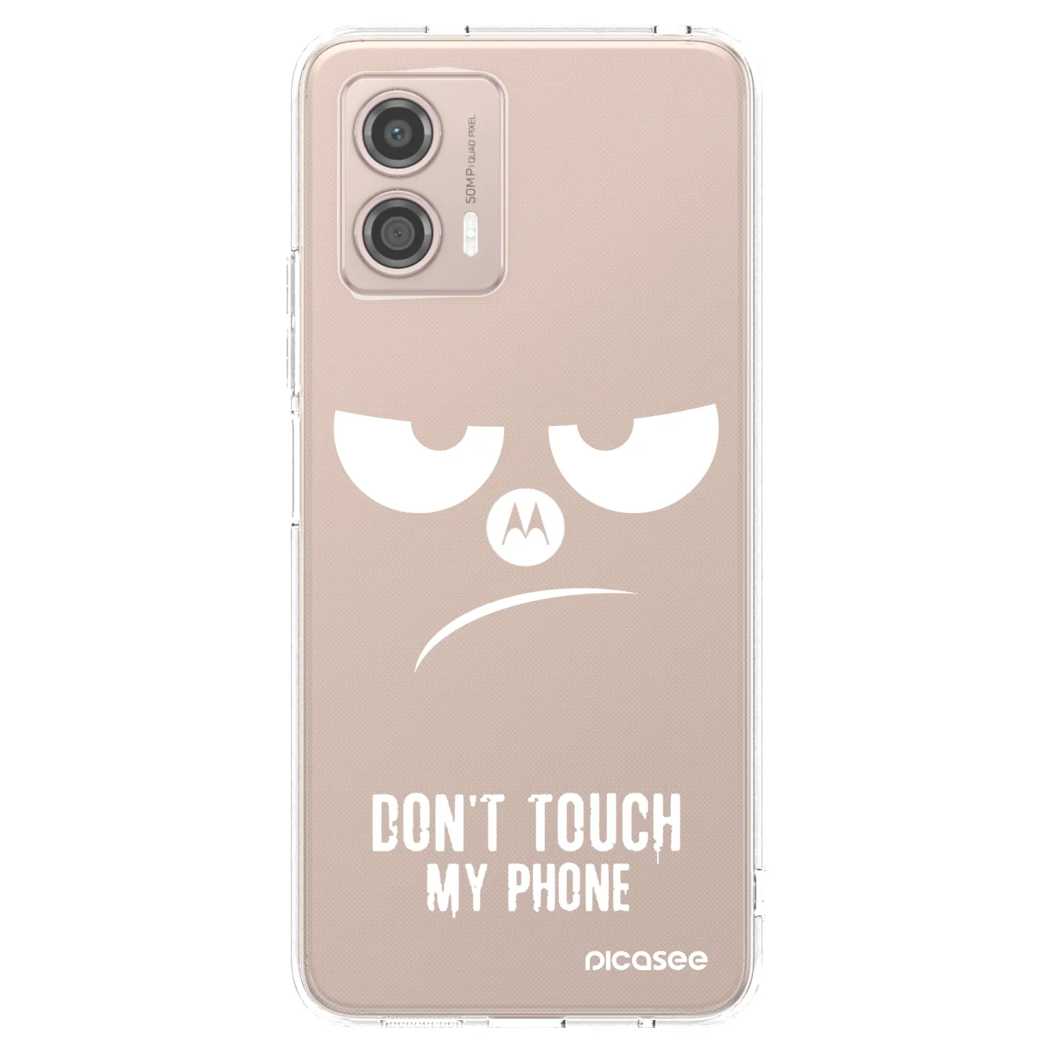 Picasee διαφανής θήκη σιλικόνης Motorola Moto G53 5G - Don't Touch My Phone
