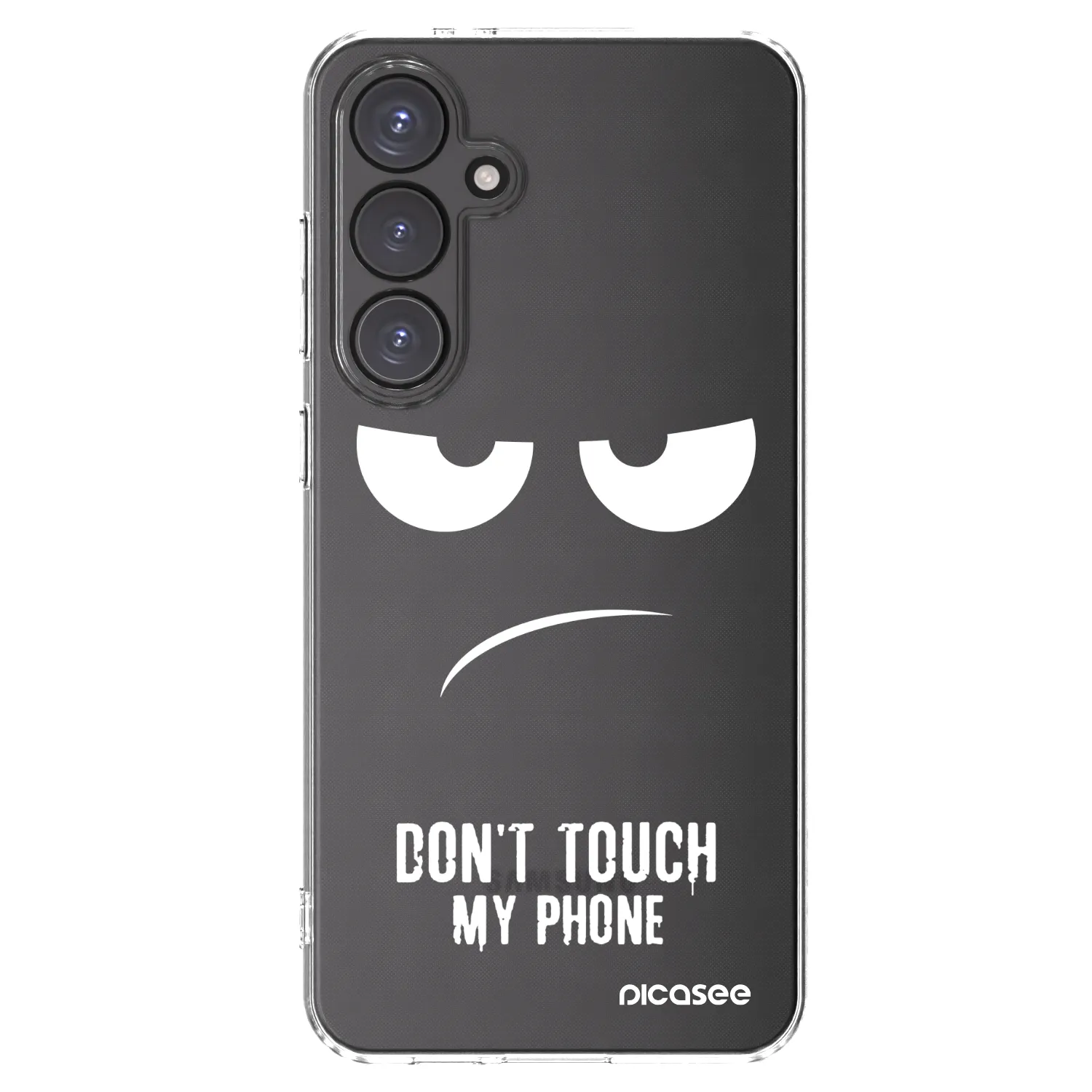 Picasee διαφανής θήκη σιλικόνης Samsung Galaxy S24 FE S721B - Don't Touch My Phone