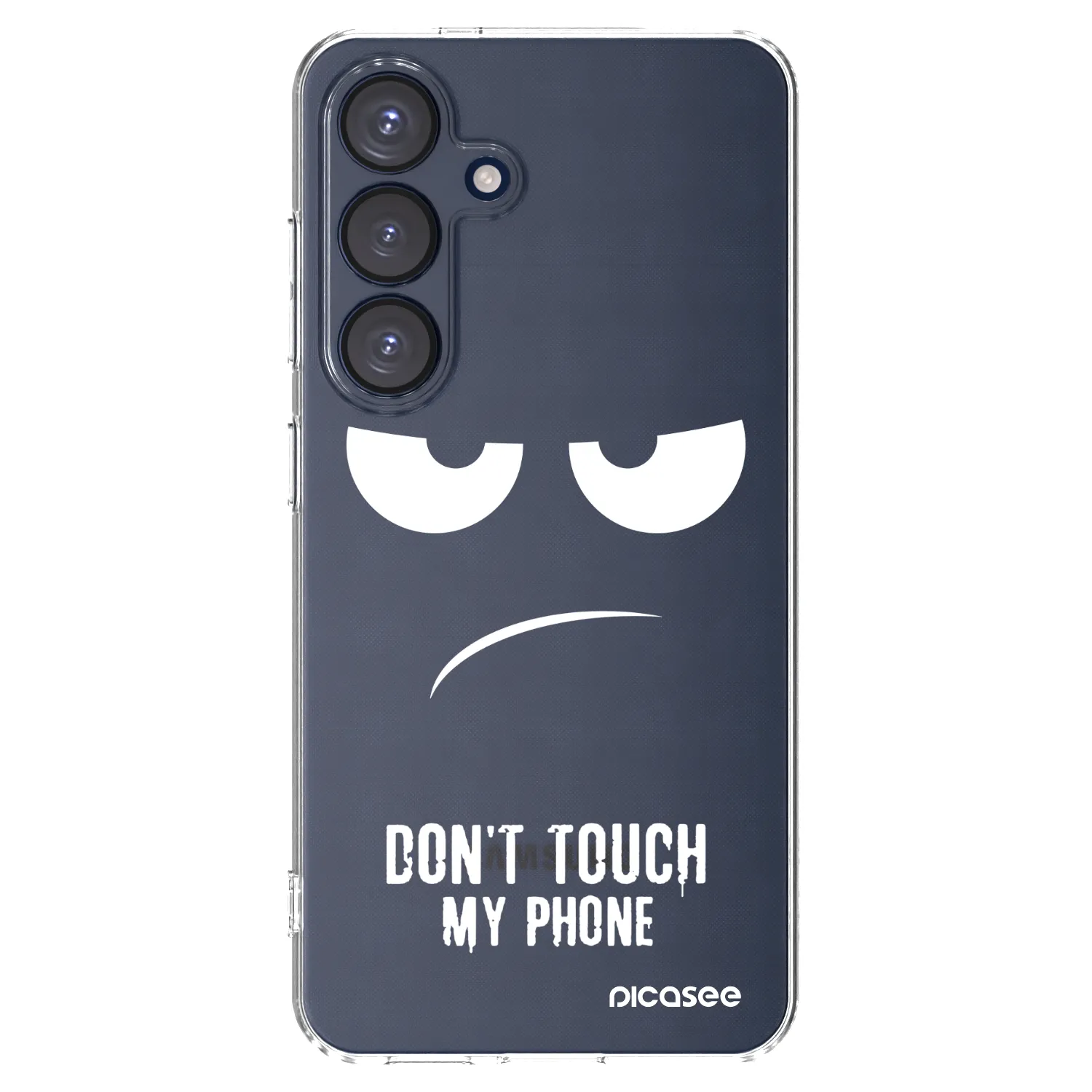 Picasee διαφανής θήκη σιλικόνης Samsung Galaxy S25 5G - Don't Touch My Phone