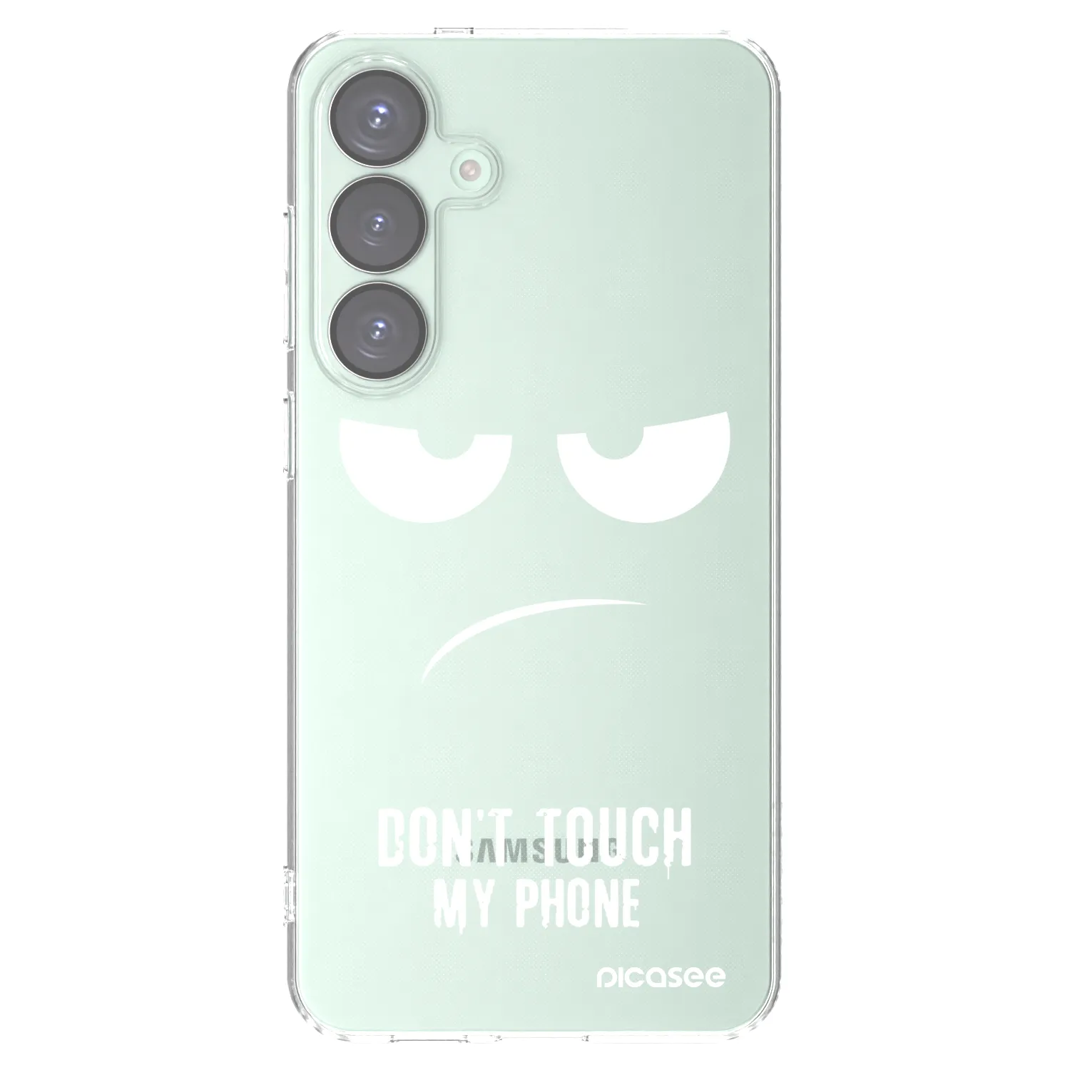 Picasee διαφανής θήκη σιλικόνης Samsung Galaxy S25+ 5G - Don't Touch My Phone