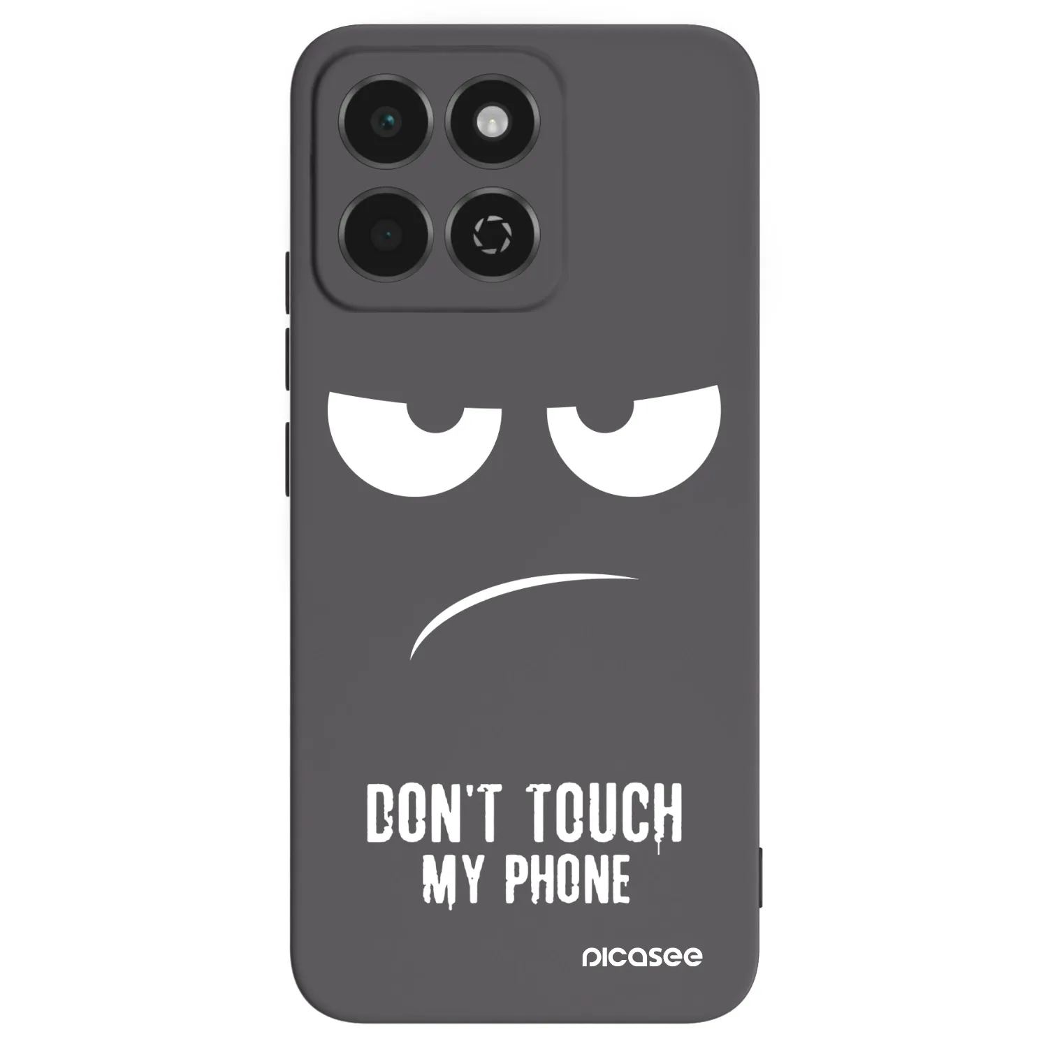 Picasee Μαύρη θήκη σιλικόνης για Honor 200 Smart 5G - Don't Touch My Phone