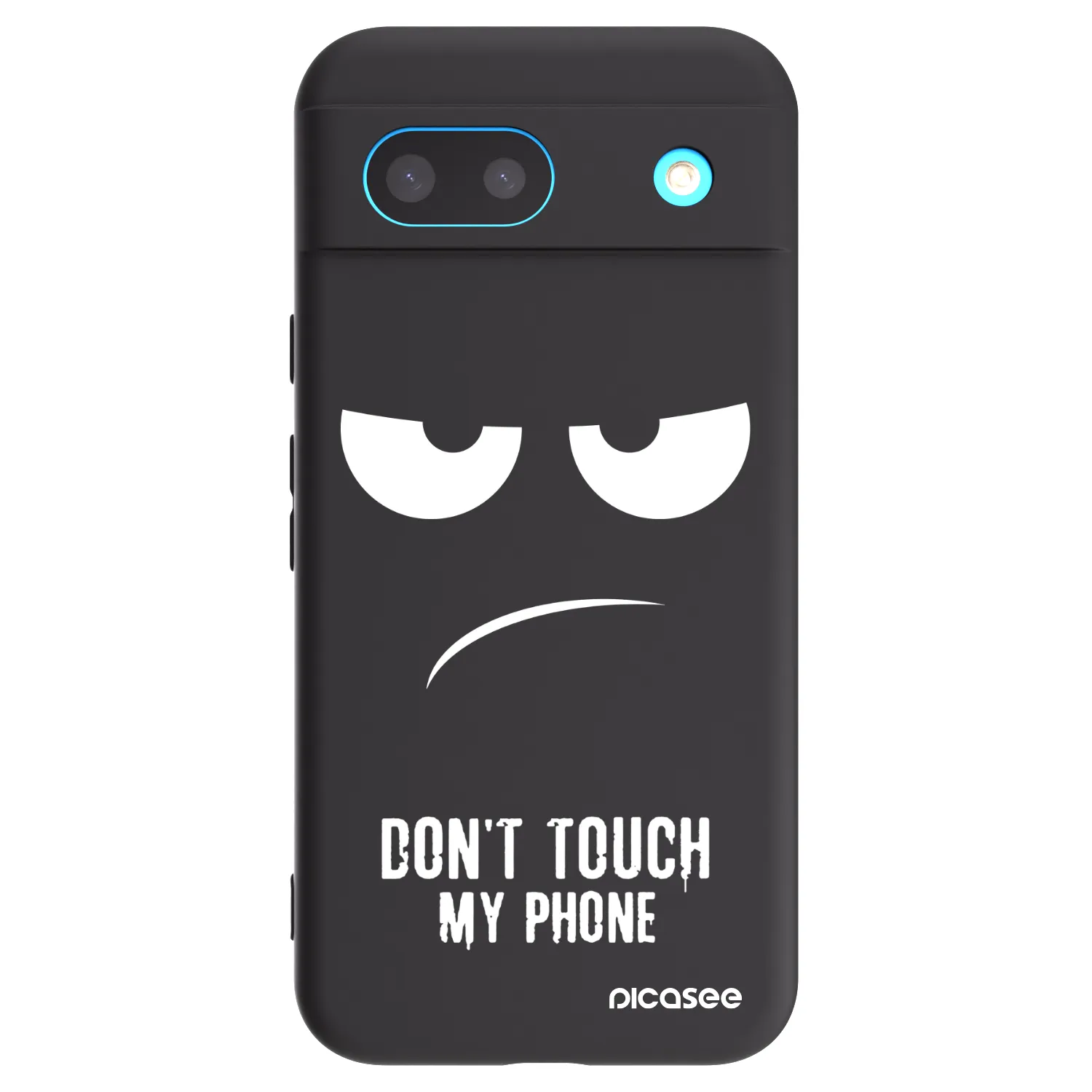 Picasee Μαύρη θήκη σιλικόνης για Google Pixel 8 - Don't Touch My Phone