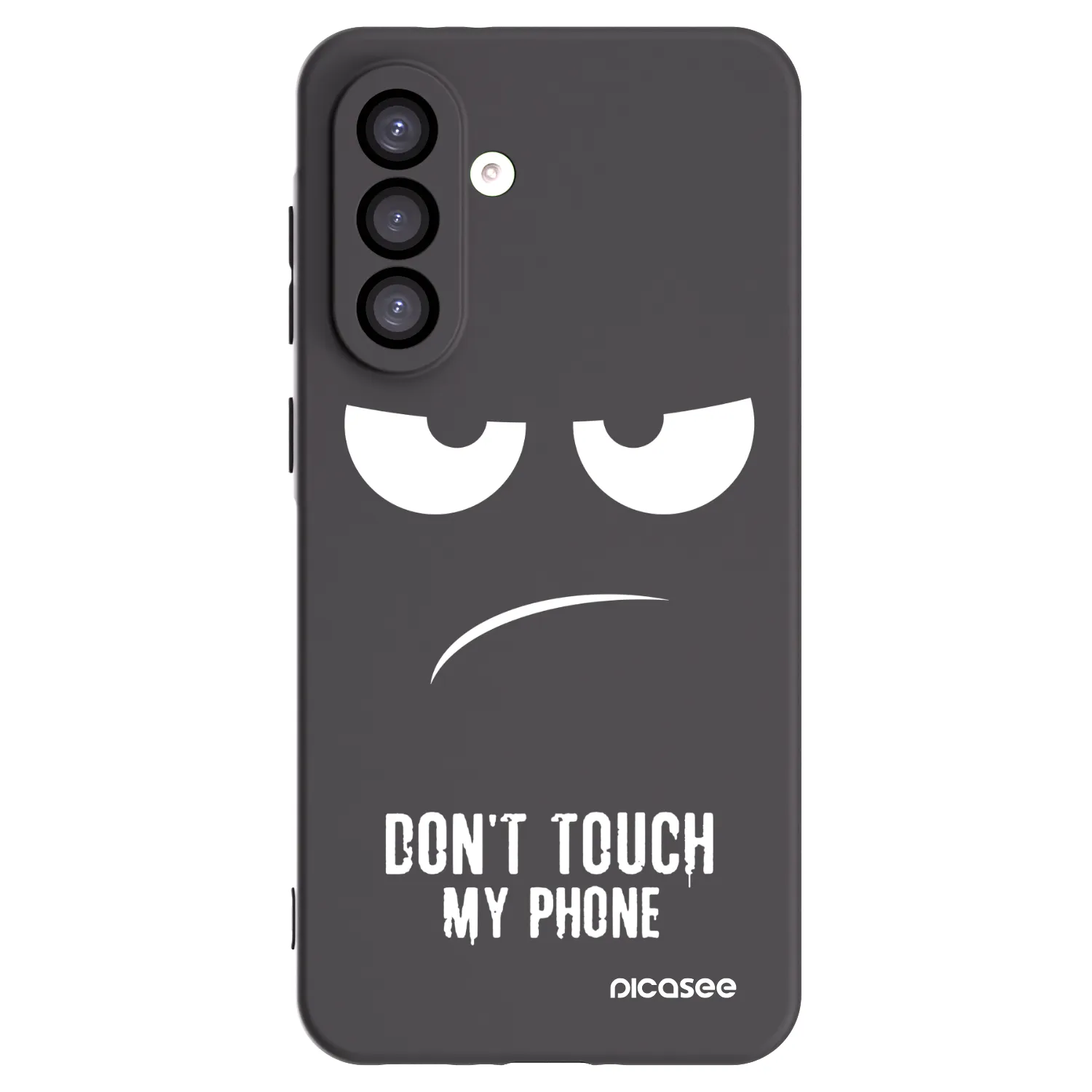 Picasee Μαύρη θήκη σιλικόνης για Samsung Galaxy A26 5G A266B - Don't Touch My Phone