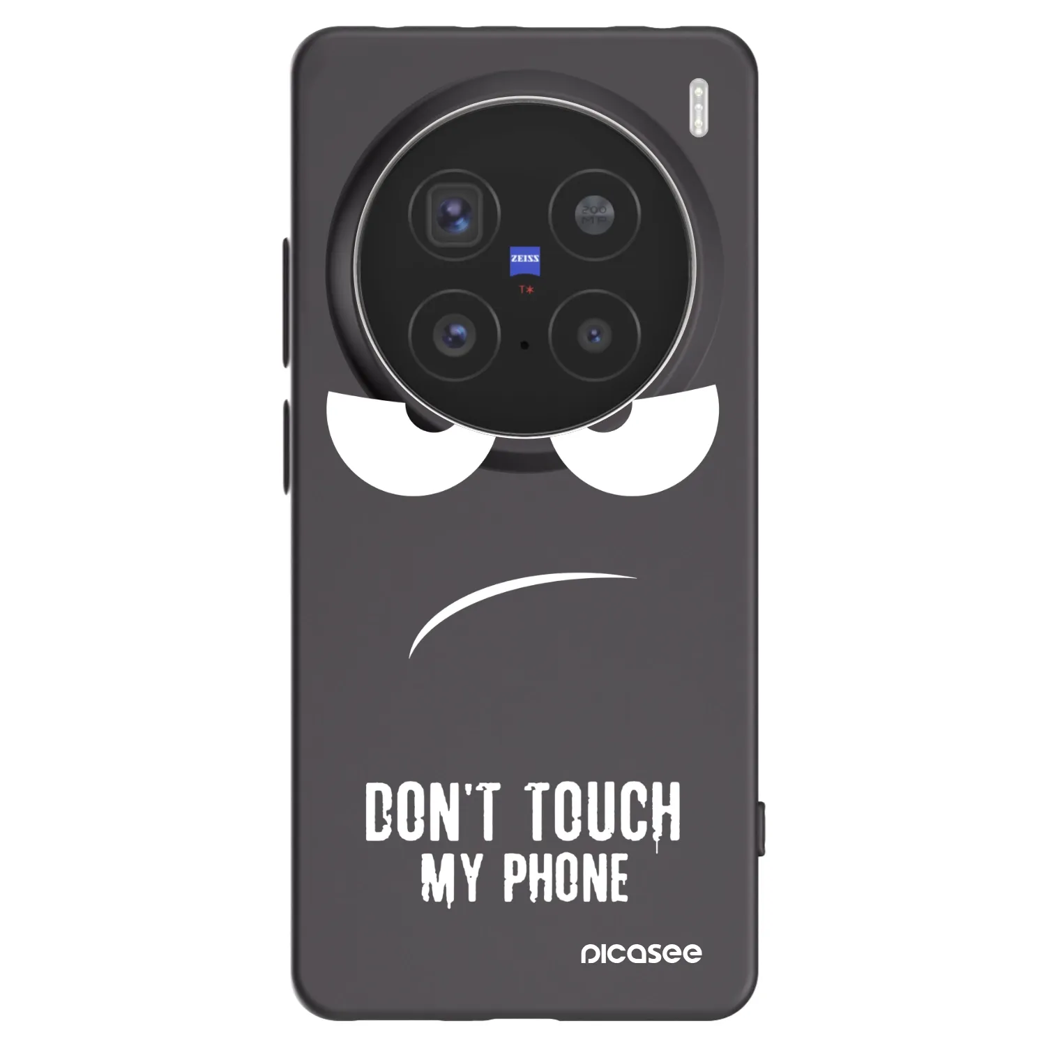 Picasee Μαύρη θήκη σιλικόνης για Vivo X200 Pro - Don't Touch My Phone