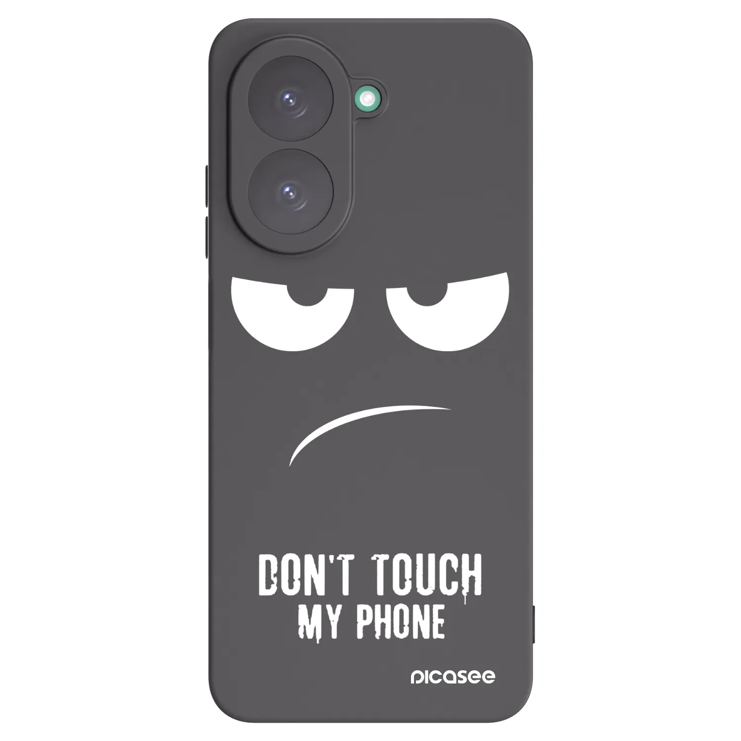 Picasee Μαύρη θήκη σιλικόνης για Xiaomi Redmi A5 - Don't Touch My Phone