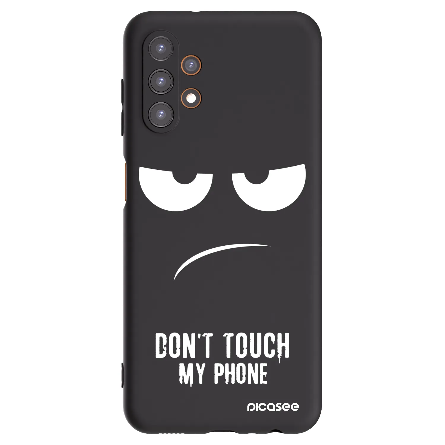 Picasee Μαύρη θήκη σιλικόνης για Samsung Galaxy A13 5G - Don't Touch My Phone