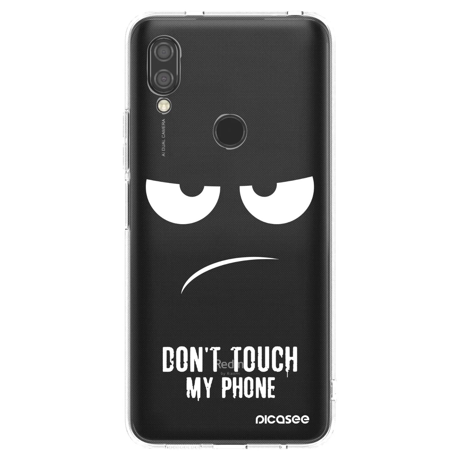 Picasee διαφανής θήκη σιλικόνης Xiaomi Redmi 7 - Don't Touch My Phone