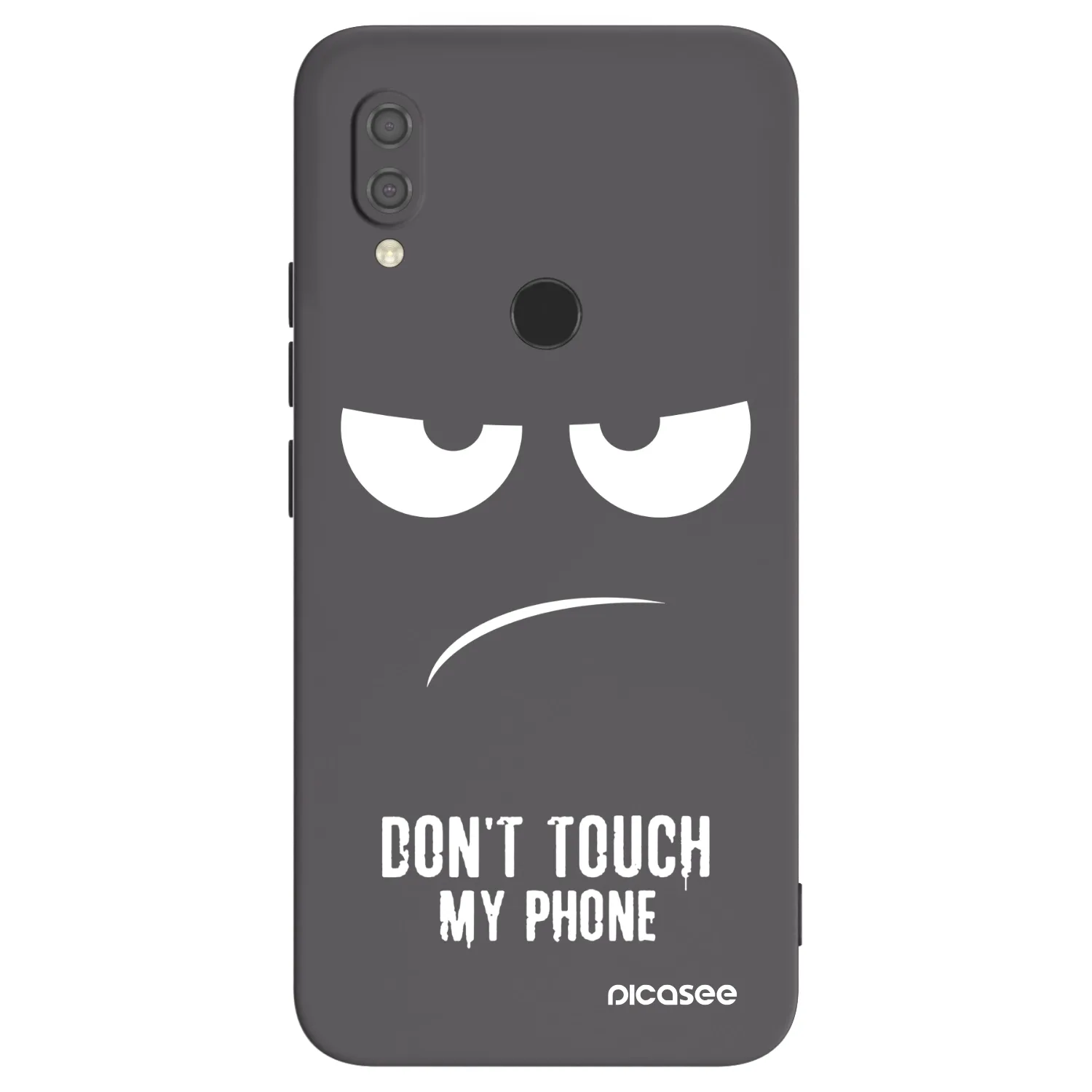Picasee Μαύρη θήκη σιλικόνης για Xiaomi Redmi 7 - Don't Touch My Phone