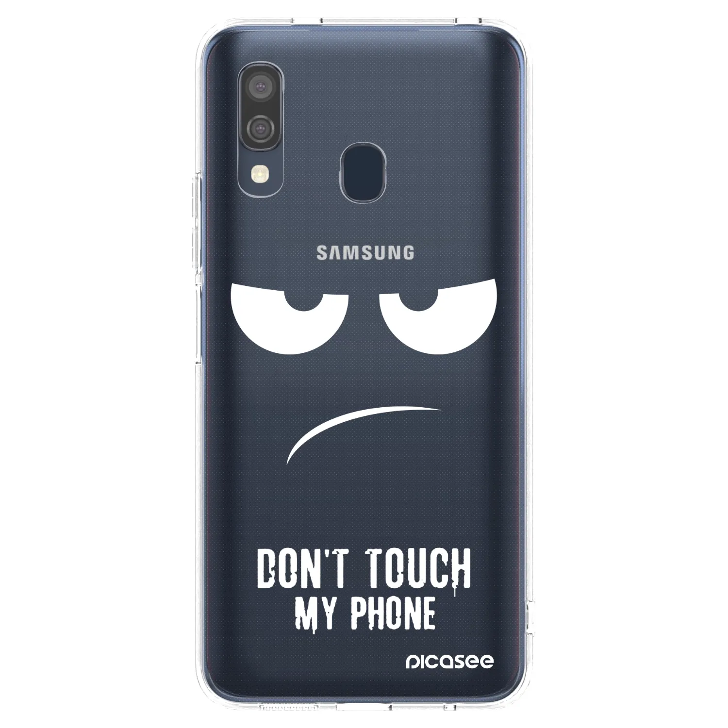 Picasee διαφανής θήκη σιλικόνης Samsung Galaxy A40 A405F - Don't Touch My Phone