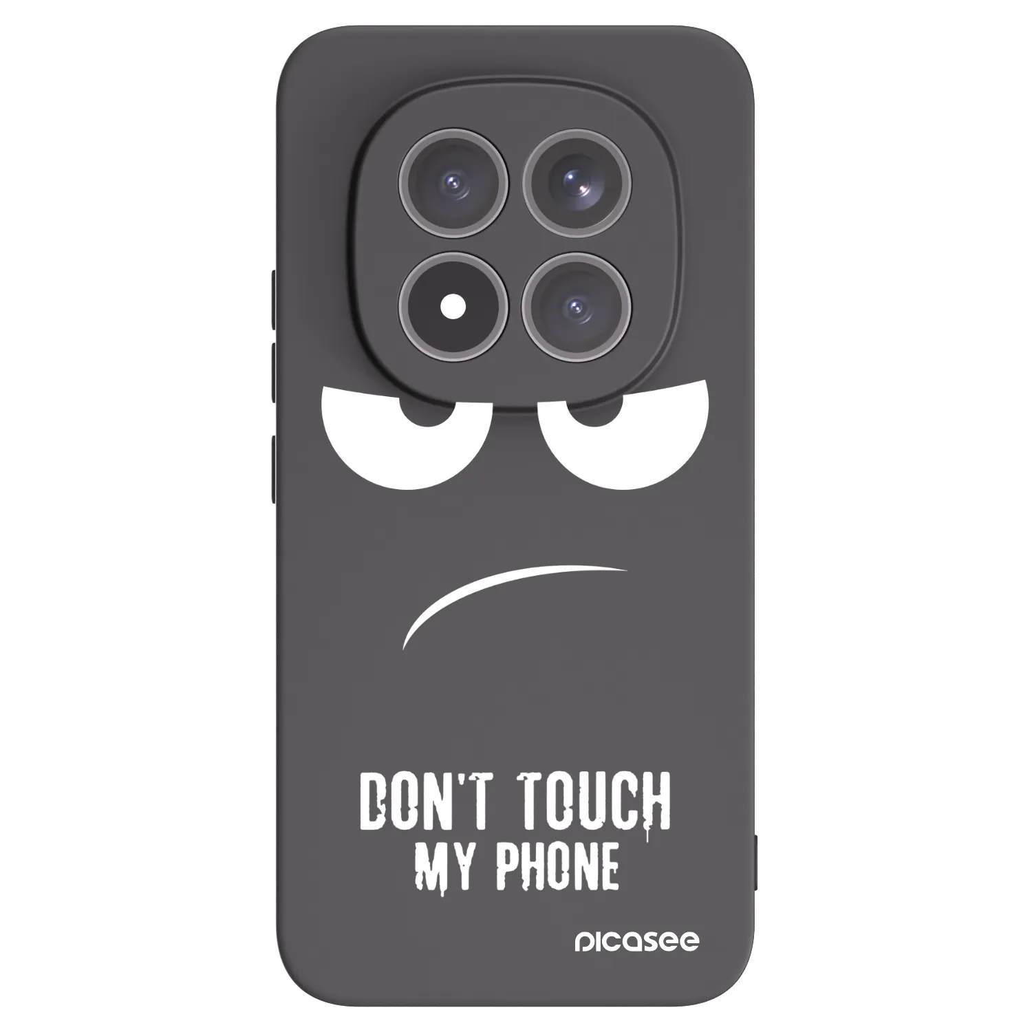 Picasee Μαύρη θήκη σιλικόνης για Xiaomi Redmi Note 15 Pro+ - Don't Touch My Phone