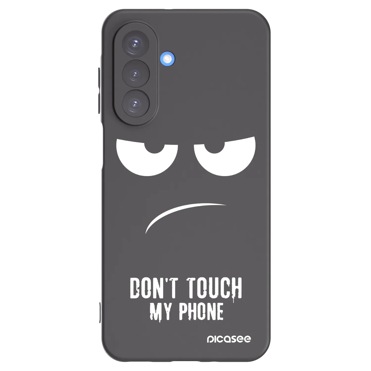 Picasee Μαύρη θήκη σιλικόνης για Samsung Galaxy A17 5G - Don't Touch My Phone